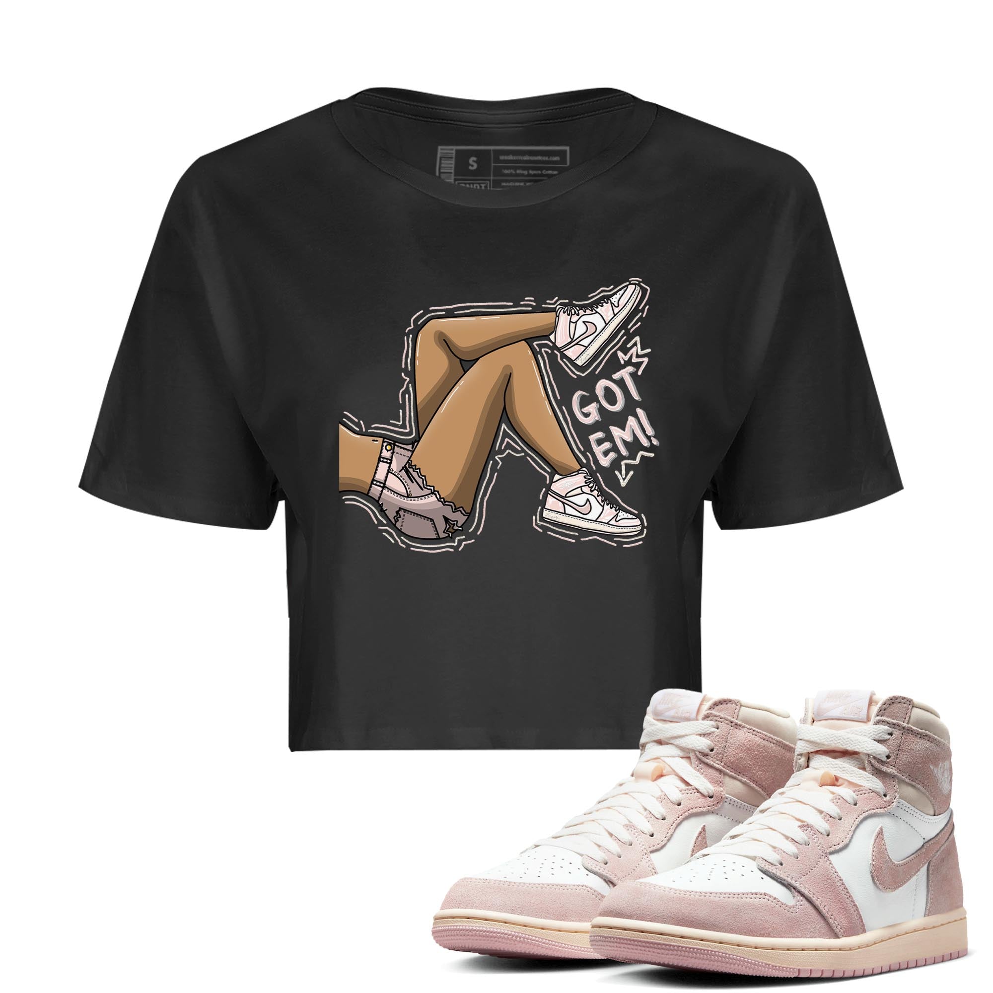 Got Em Legs Women's Tops - Air Jordan 1 Washed Pink