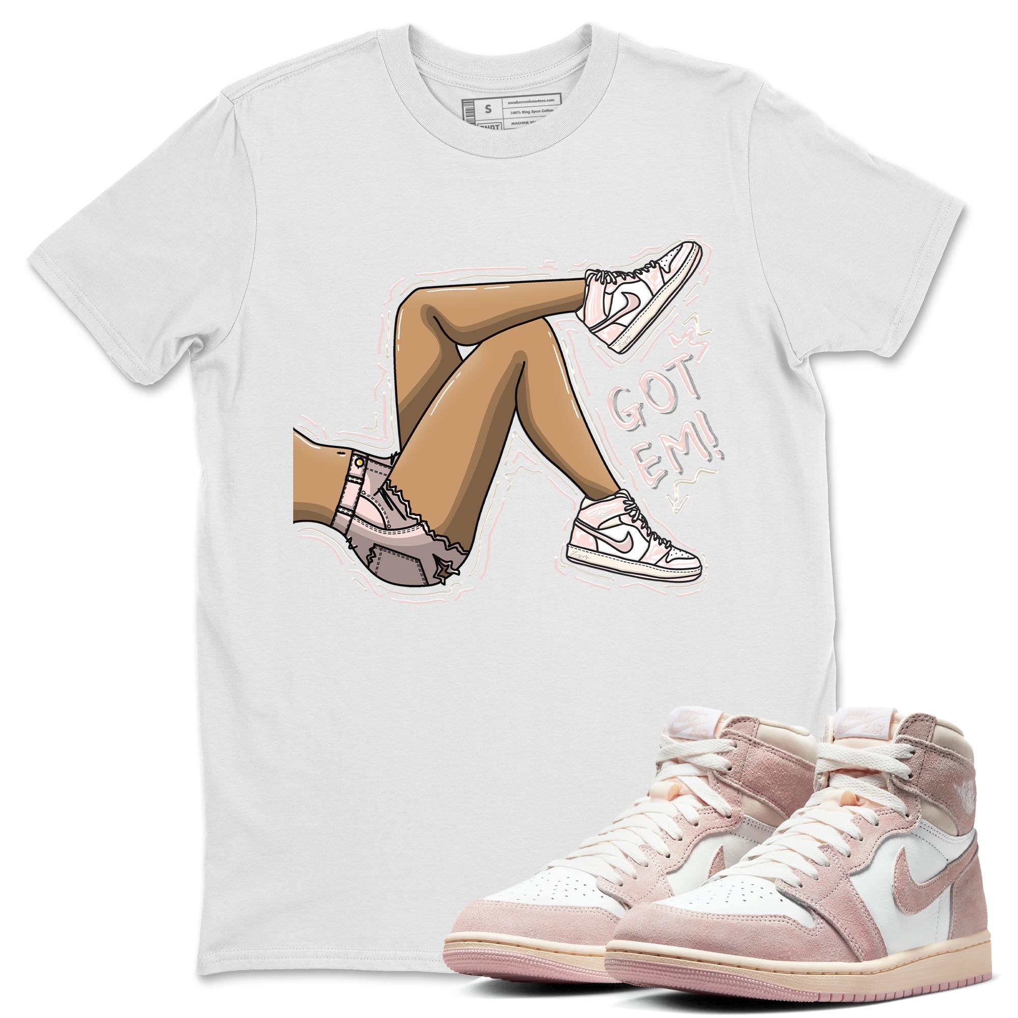Got Em Legs Unisex Adult Tops - Air Jordan 1 Washed Pink