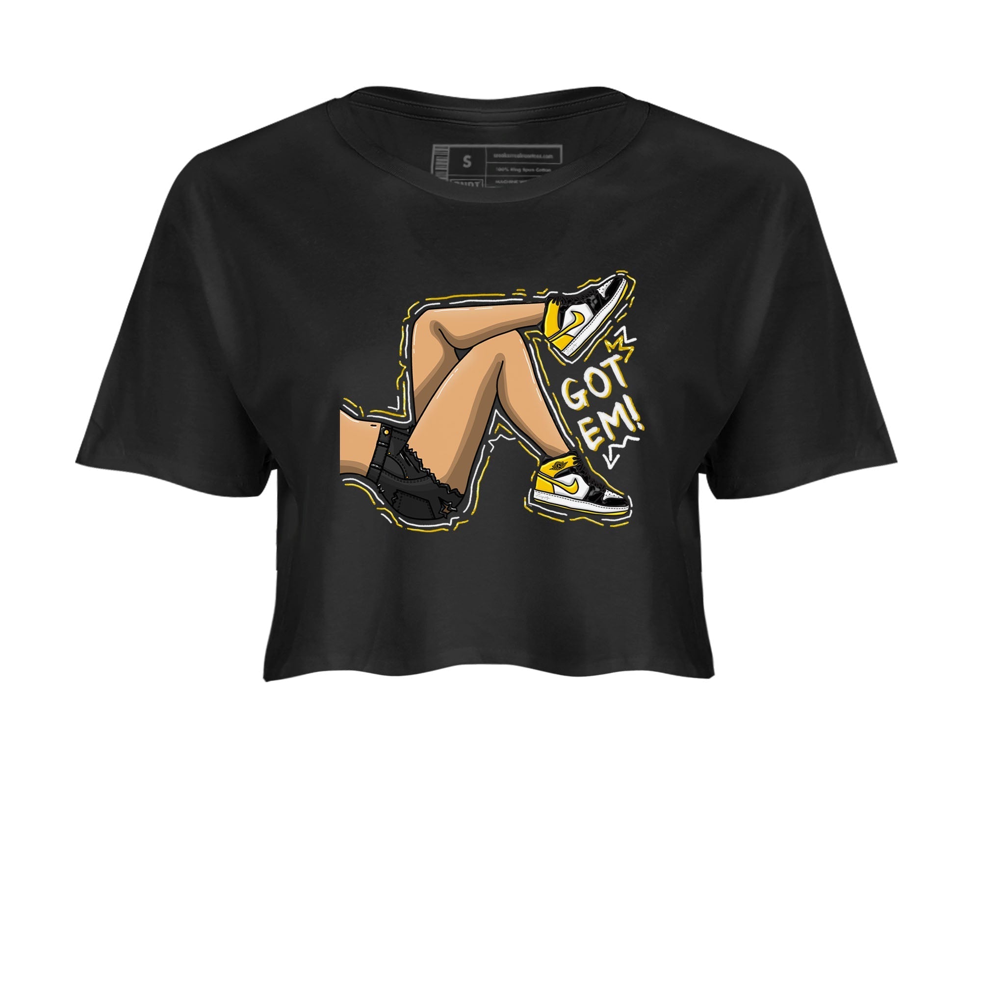 Got Em Legs snkmatch Women's Top - Air Jordan 1 Yellow Ochre