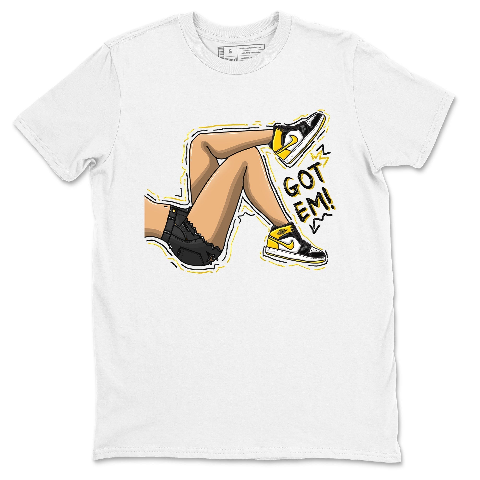 Got Em Legs snkmatch Tees - Air Jordan 1 Yellow Ochre