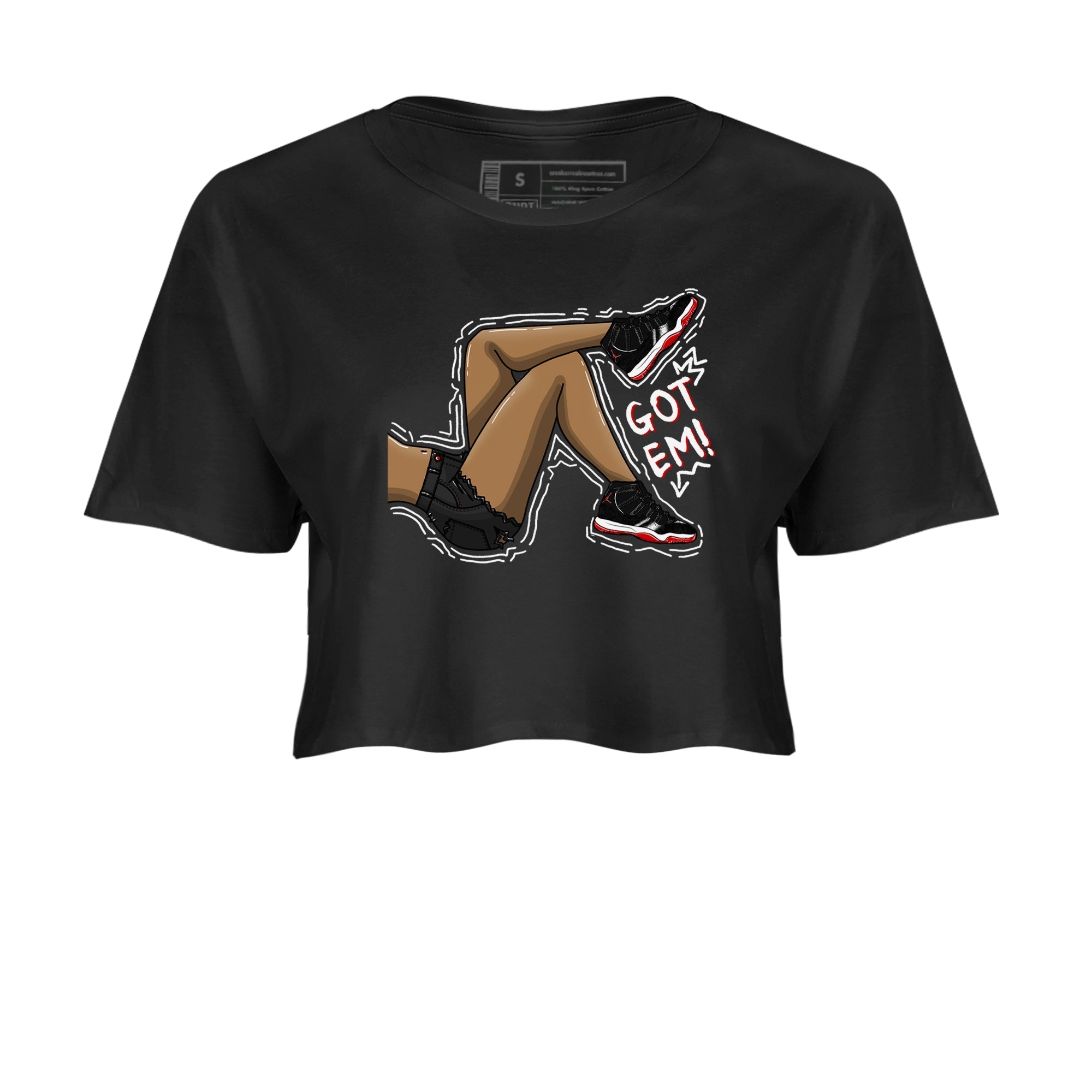 Got Em Legs snkmatch Women's Top - Air Jordan 11 Bred Velvet