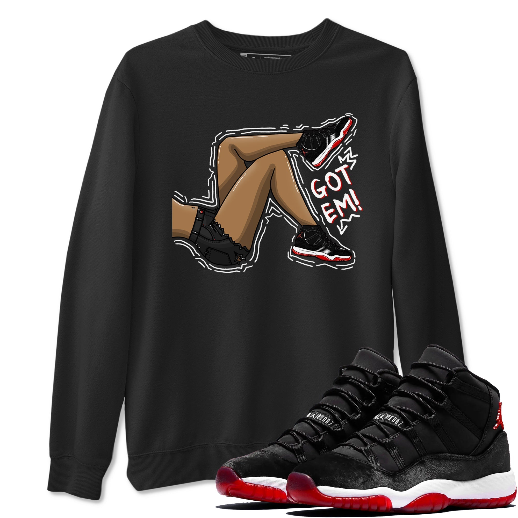 Got Em Legs snkmatch Tees - Air Jordan 11 Bred Velvet