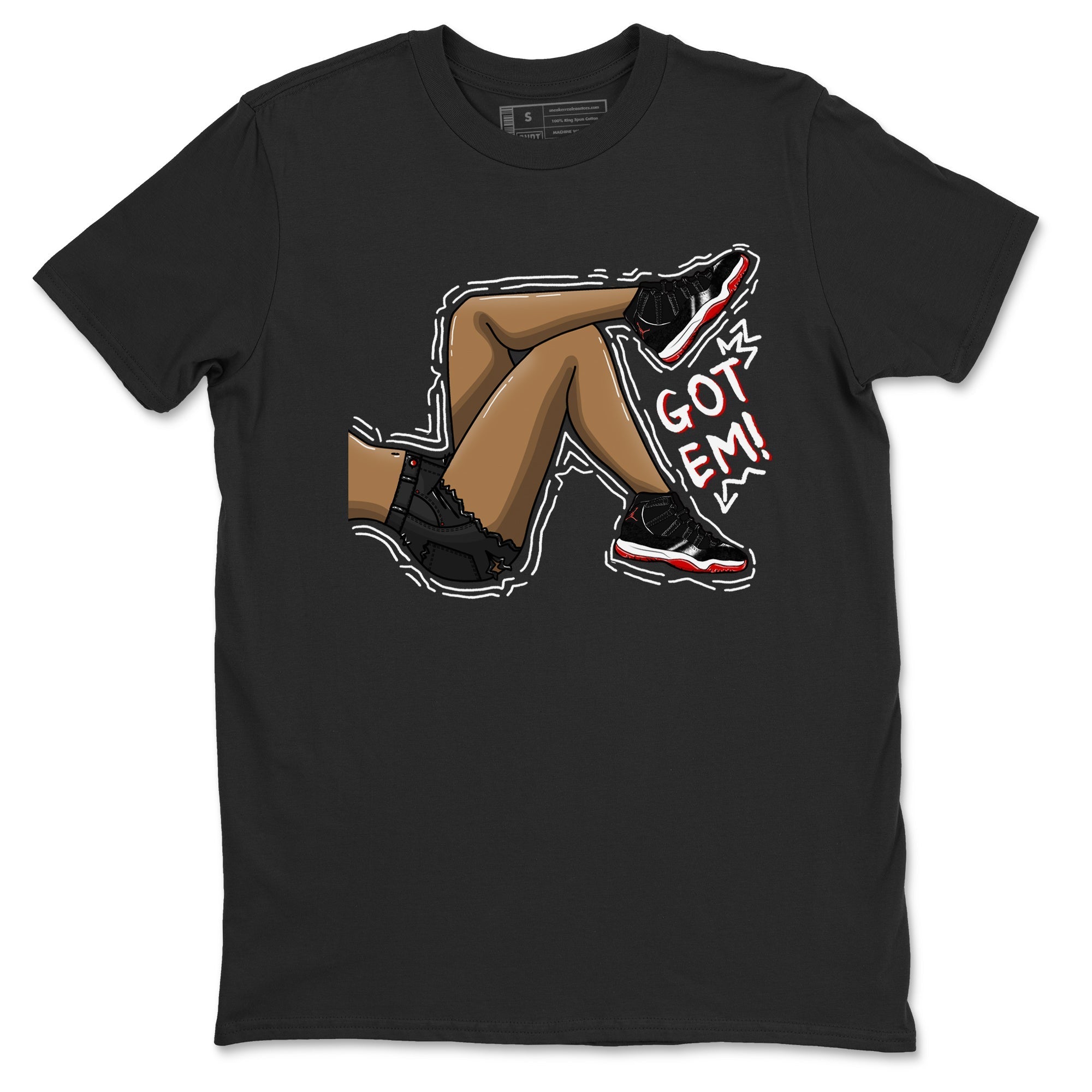 Got Em Legs snkmatch Tees - Air Jordan 11 Bred Velvet