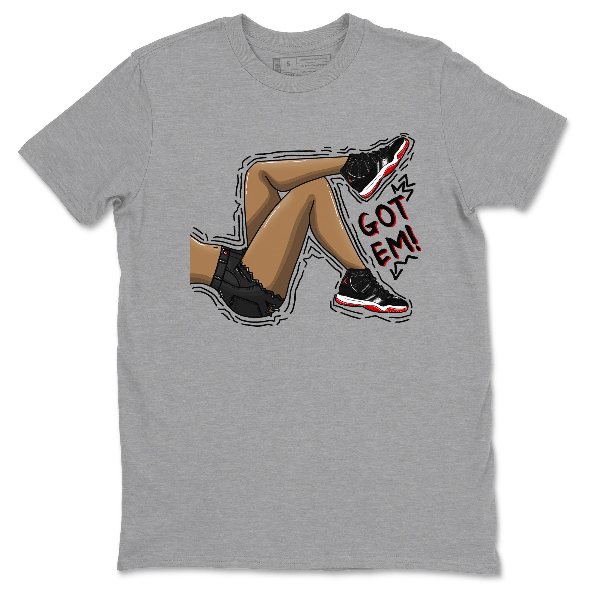 Got Em Legs snkmatch Tees - Air Jordan 11 Bred Velvet