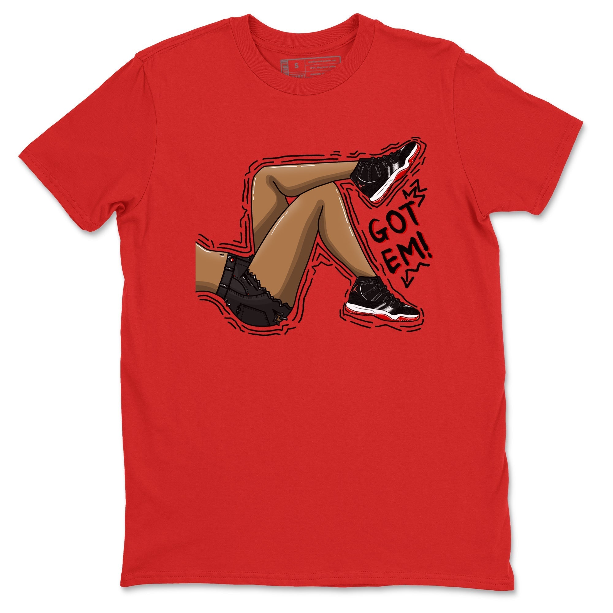 Got Em Legs snkmatch Tees - Air Jordan 11 Bred Velvet