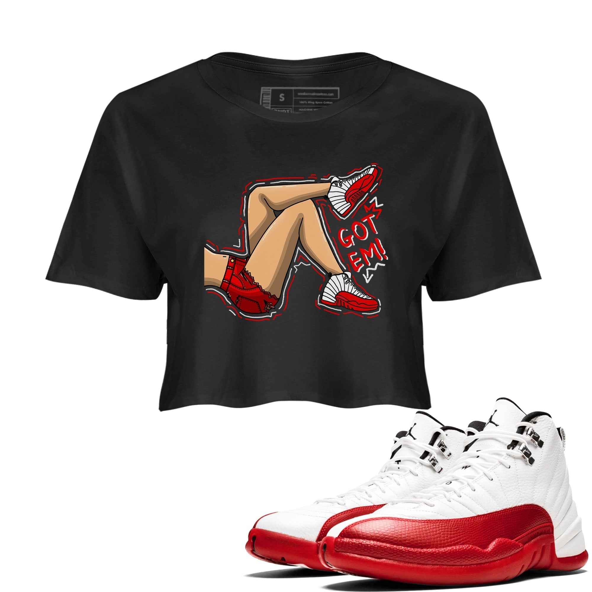 Got Em Legs snkmatch Women's Top - Air Jordan 12 Cherry