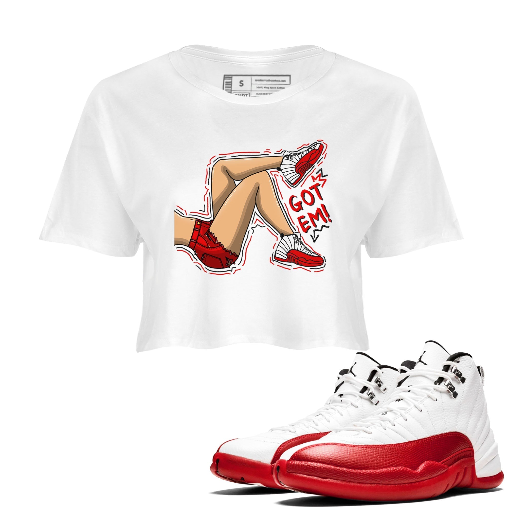 Got Em Legs snkmatch Women's Top - Air Jordan 12 Cherry