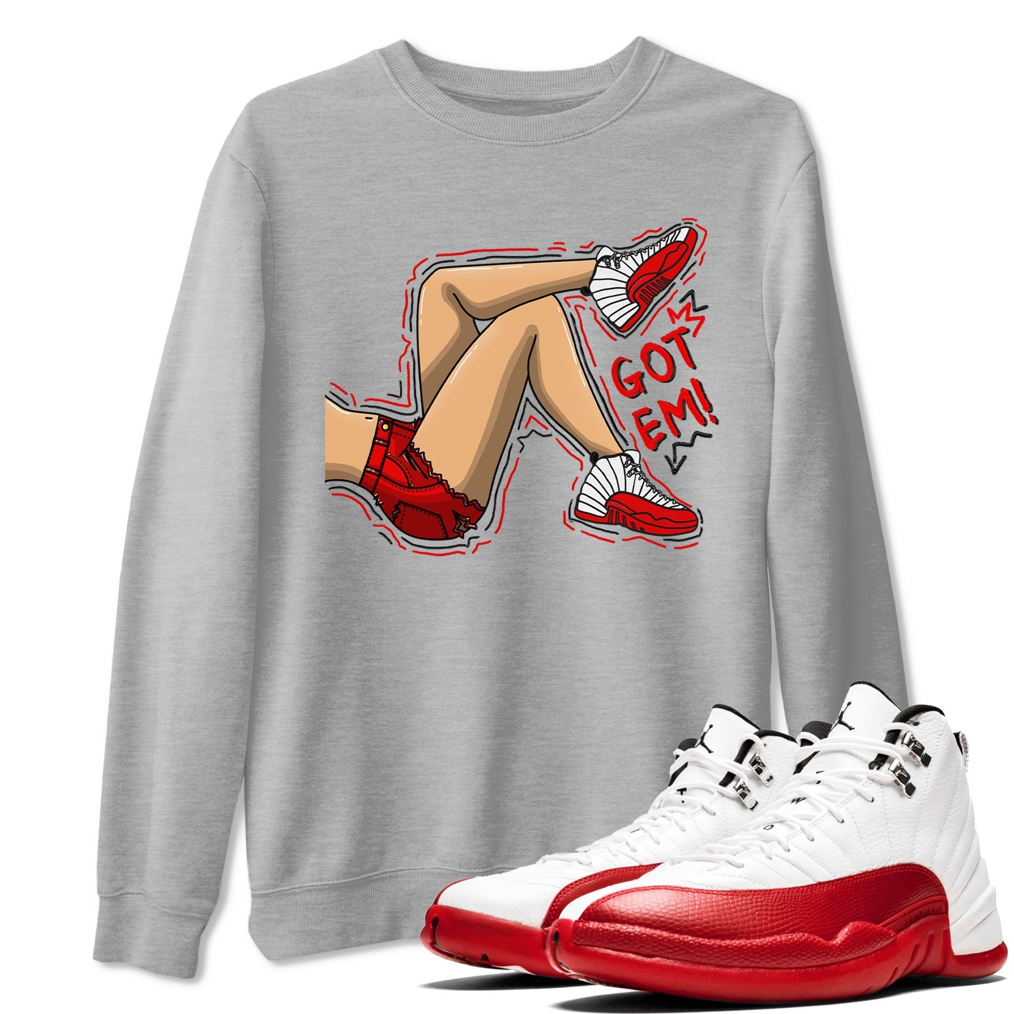 Got Em Legs snkmatch Tee - Air Jordan 12 Cherry