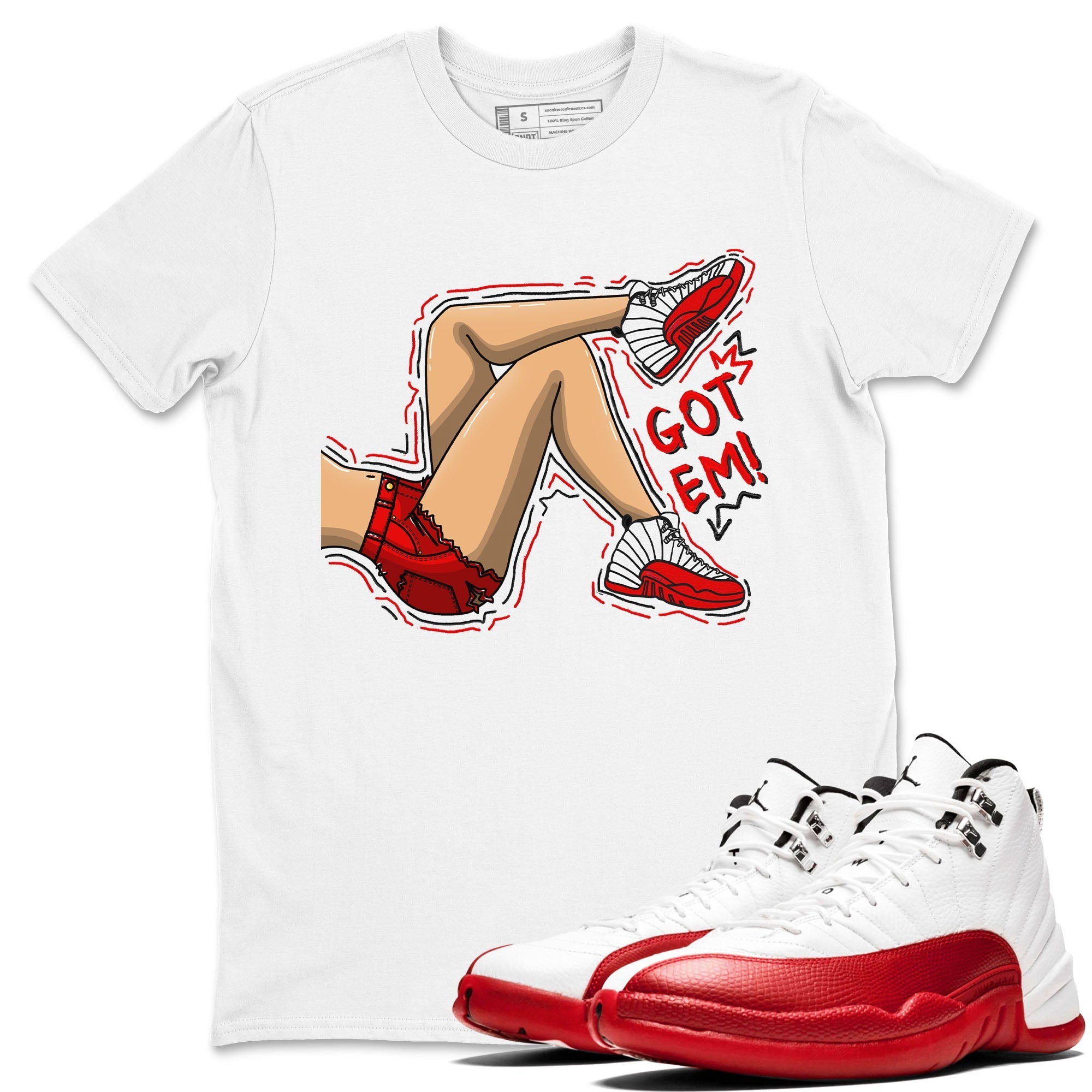 Got Em Legs snkmatch Tee - Air Jordan 12 Cherry