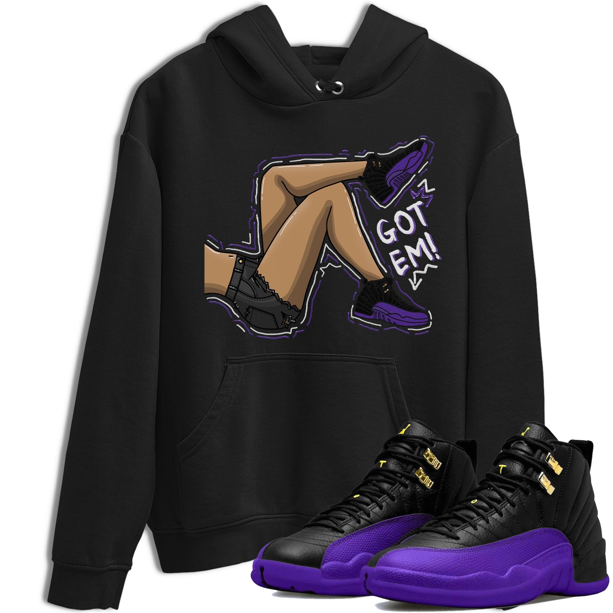 Got Em Legs snkmatch Tee - Air Jordan 12 Field Purple