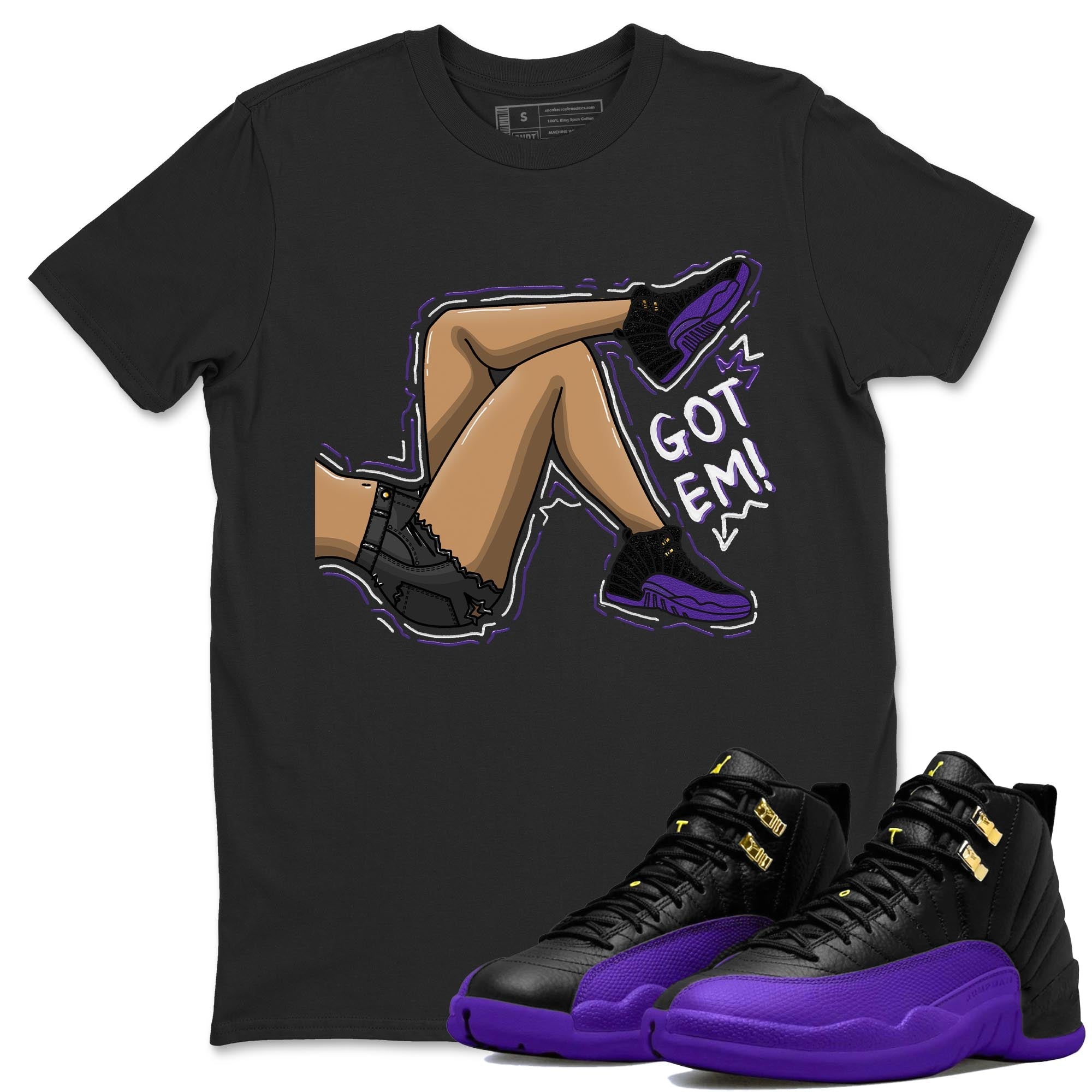 Got Em Legs snkmatch Tee - Air Jordan 12 Field Purple