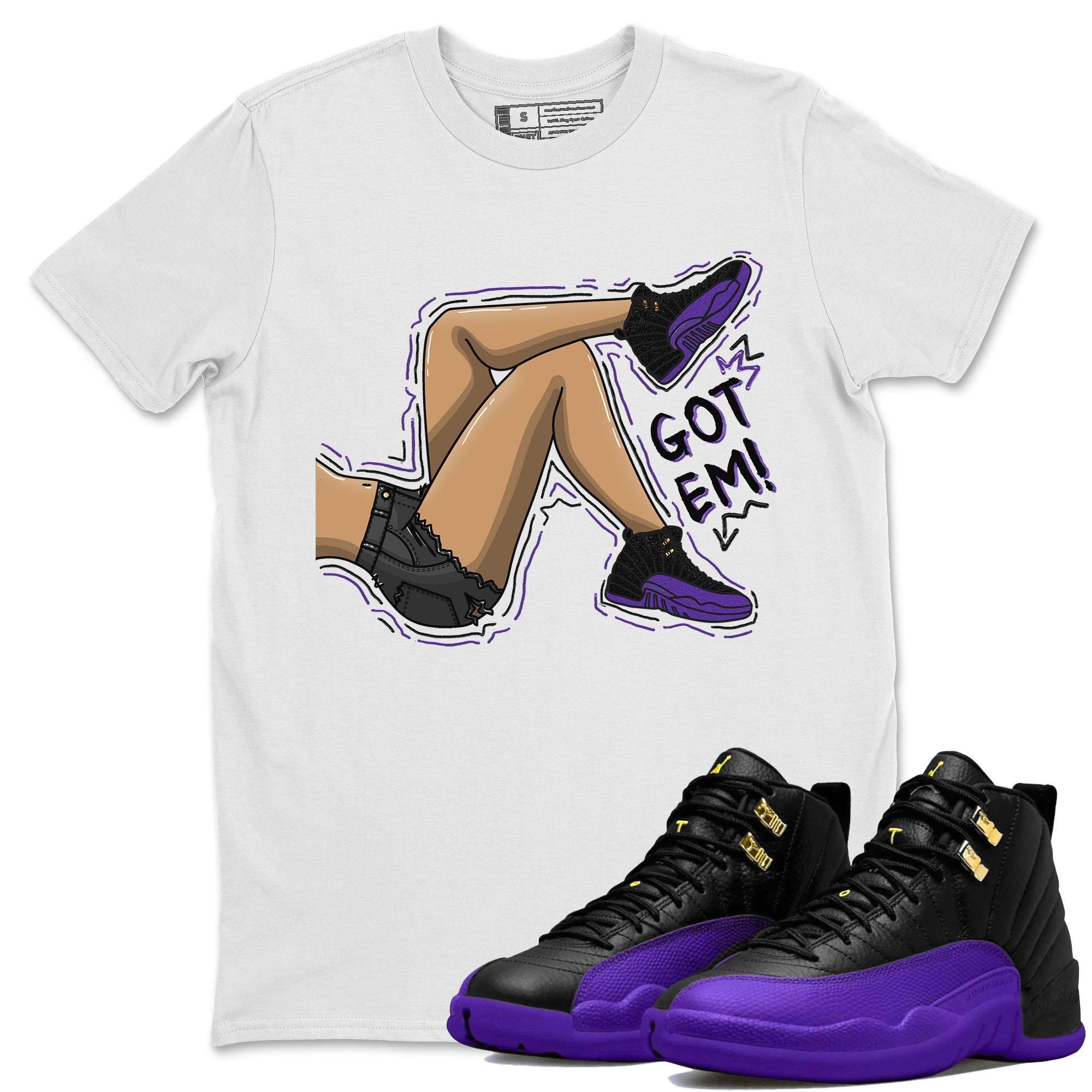 Got Em Legs snkmatch Tee - Air Jordan 12 Field Purple