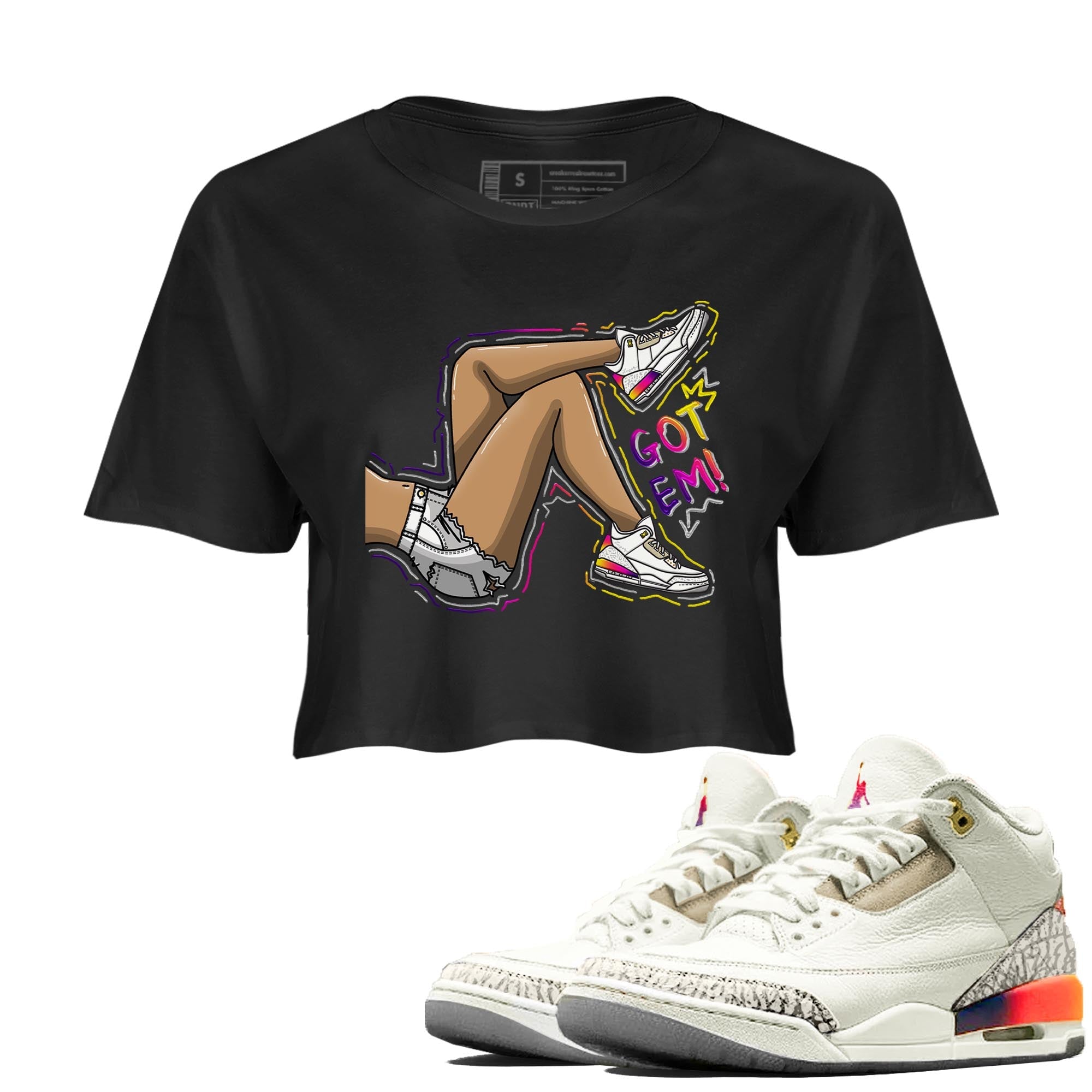 Got Em Legs snkmatch Women's Top - Air Jordan 3 J Balvin