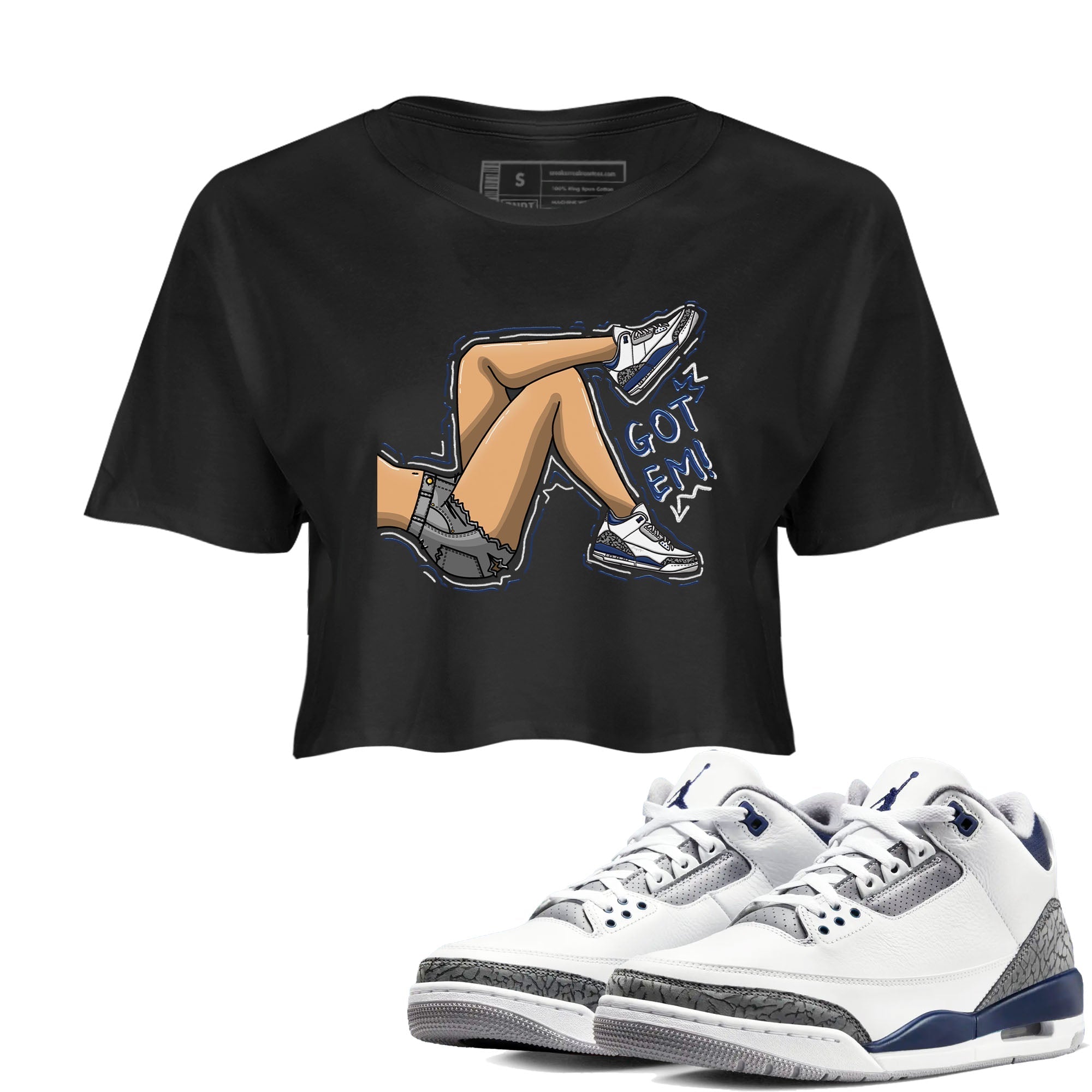 Got Em Legs snkmatch Women's Top - Air Jordan 3 Midnight Navy 2023