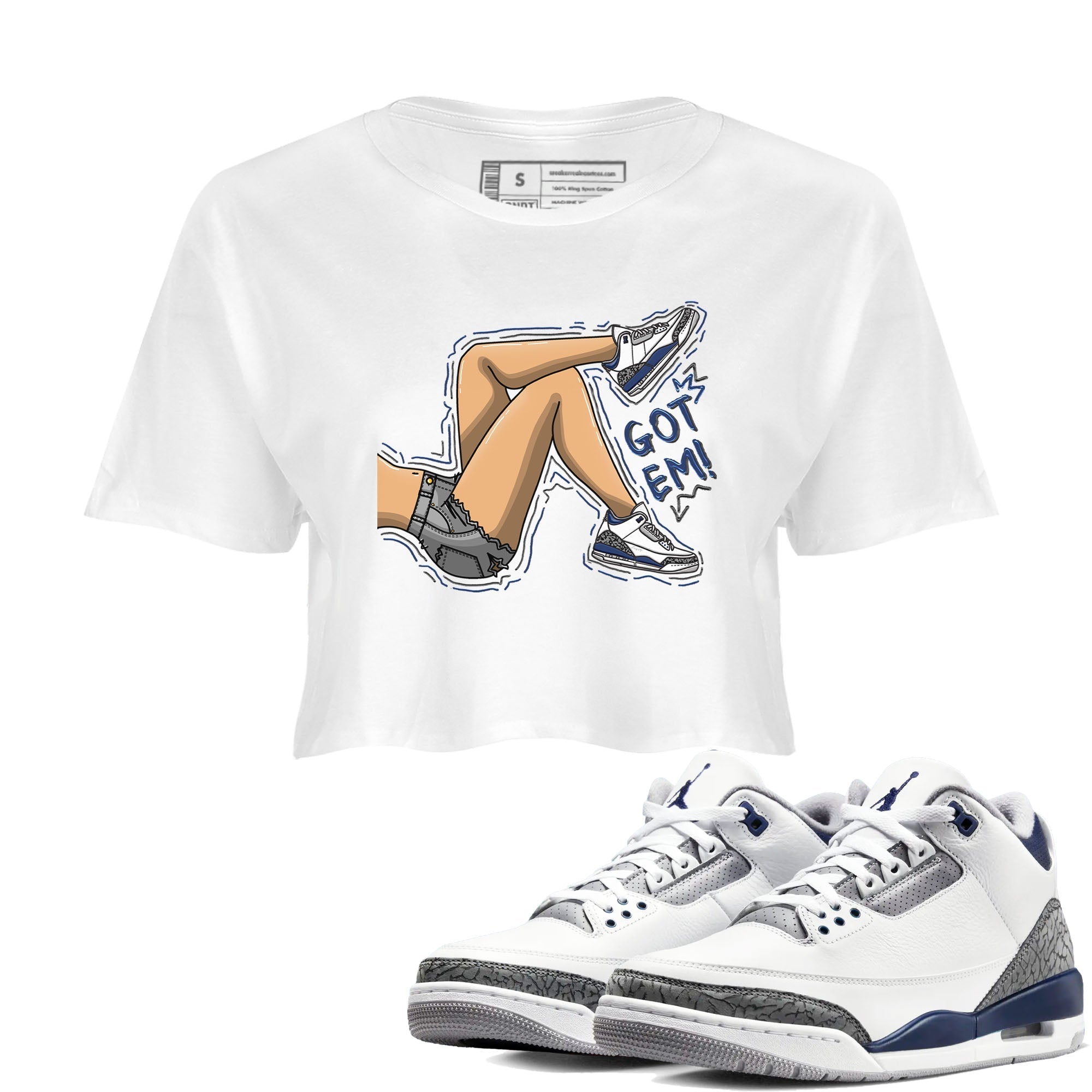 Got Em Legs snkmatch Women's Top - Air Jordan 3 Midnight Navy 2023