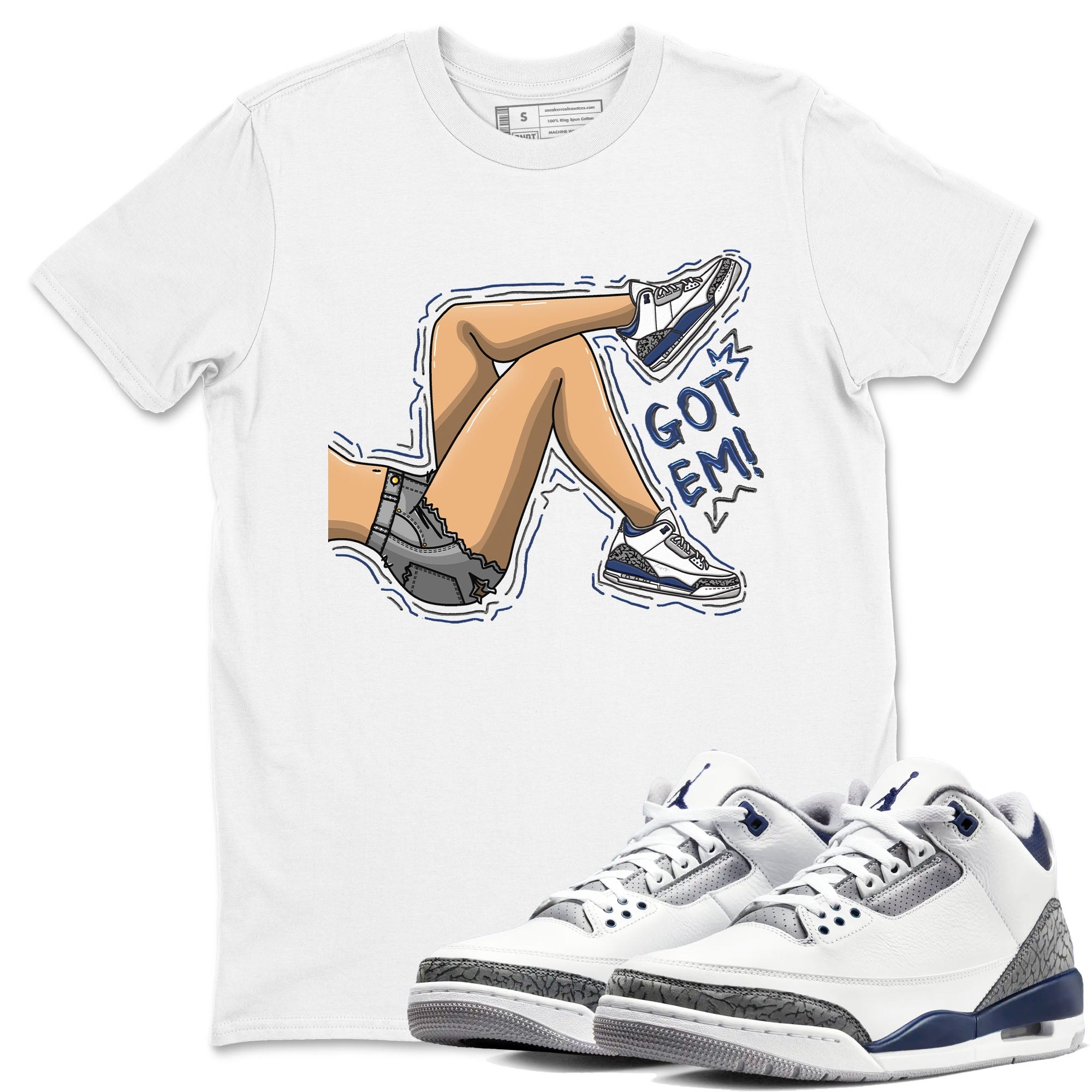Got Em Legs snkmatch Tees - Air Jordan 3 Midnight Navy 2023
