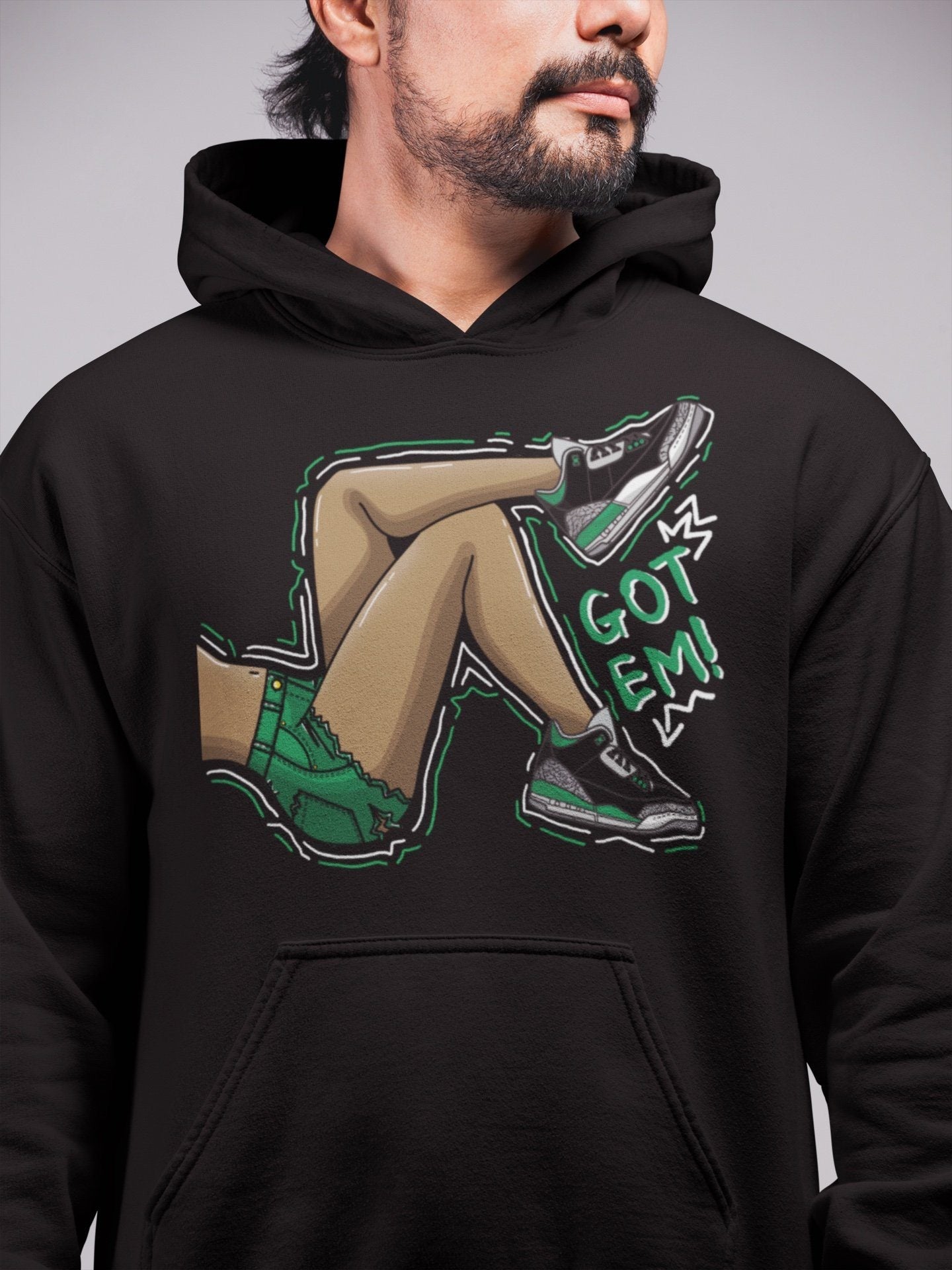 Got Em Legs Unisex Tops - Air Jordan 3 Pine Green