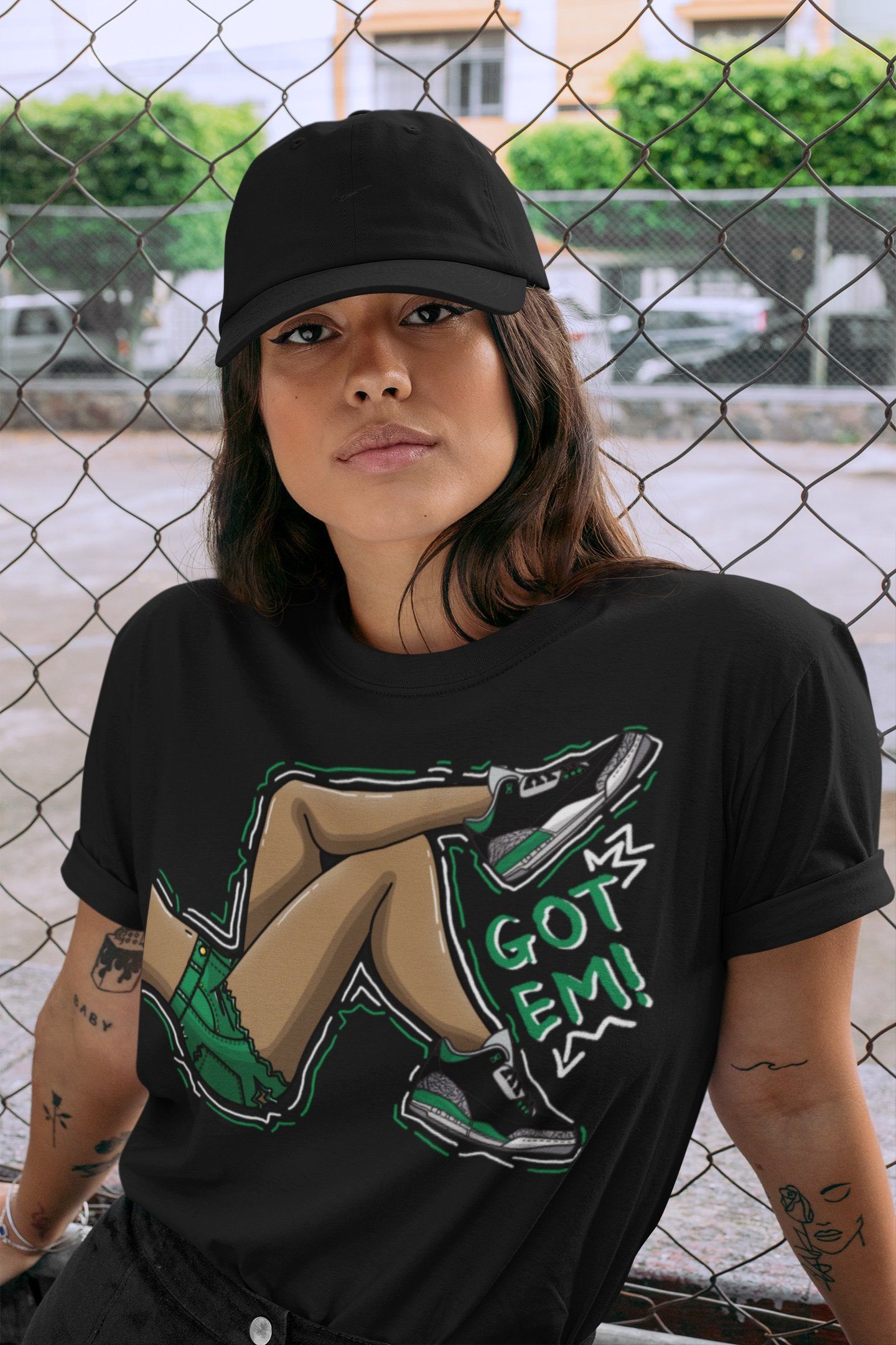 Got Em Legs Unisex Tops - Air Jordan 3 Pine Green