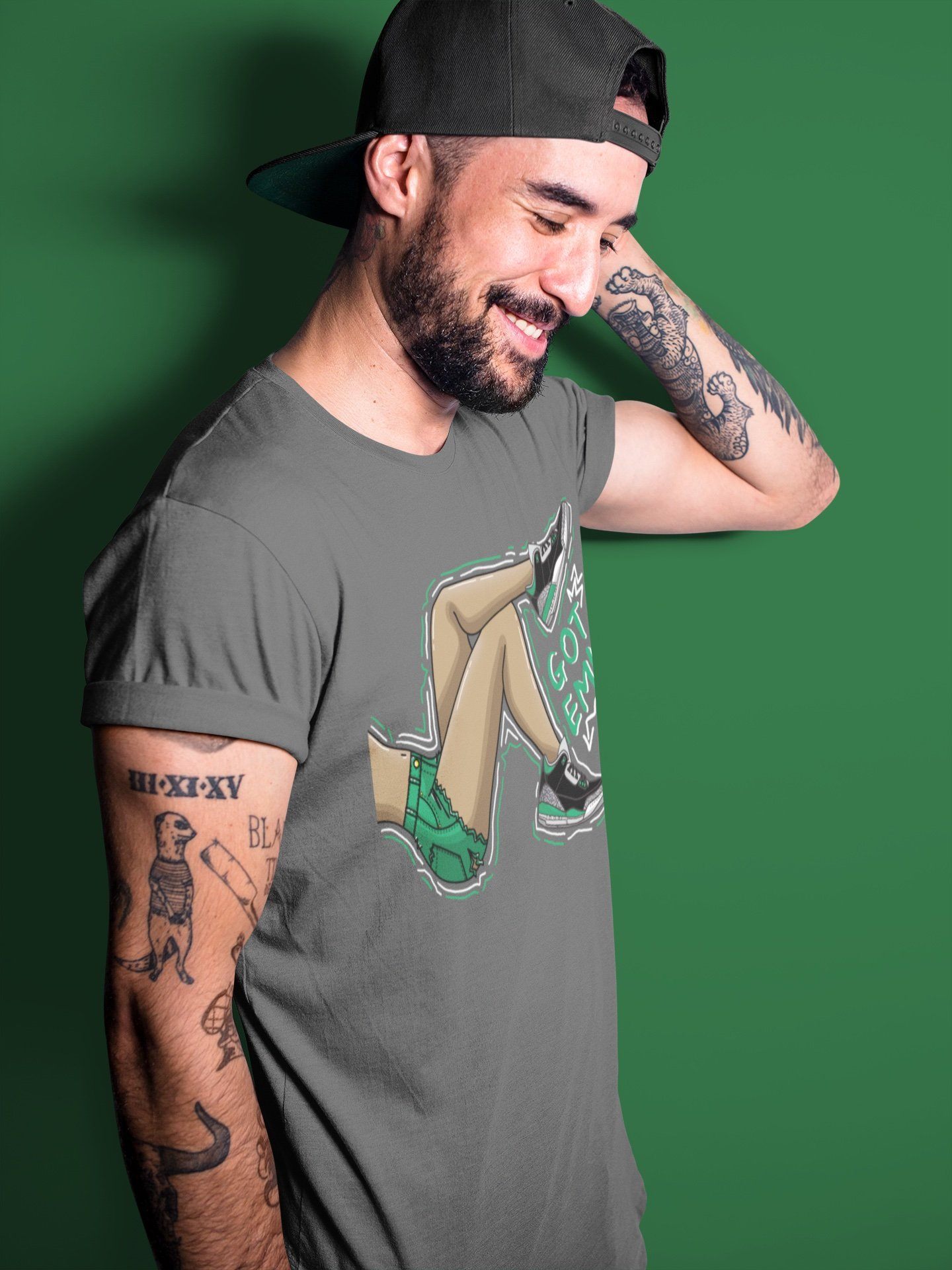 Got Em Legs Unisex Tops - Air Jordan 3 Pine Green
