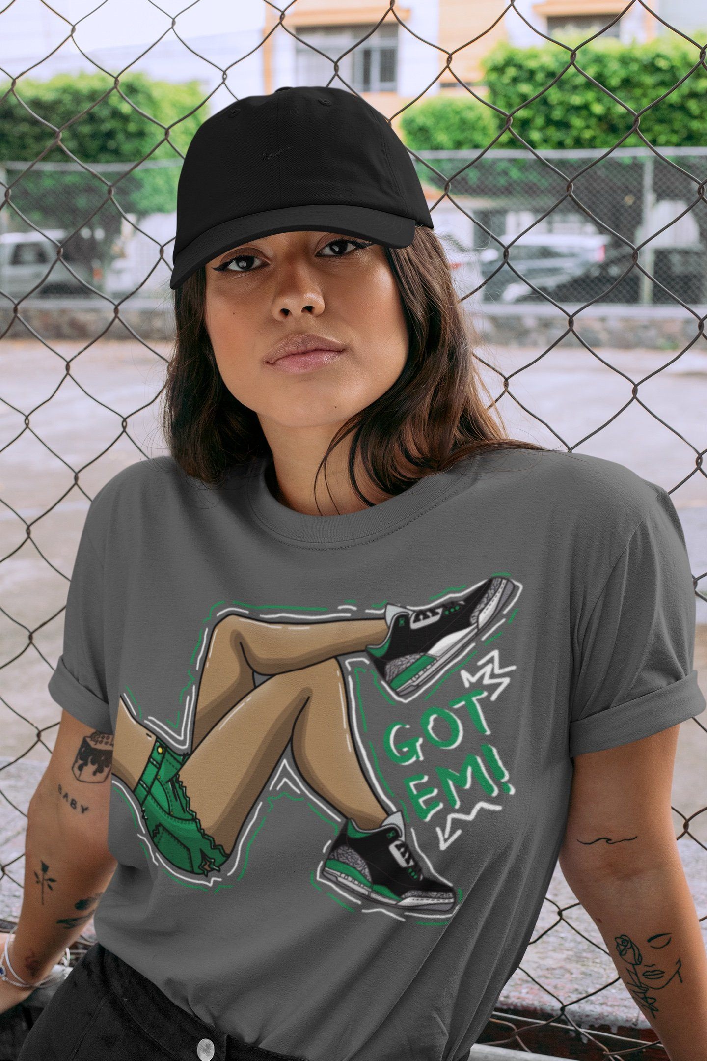 Got Em Legs Unisex Tops - Air Jordan 3 Pine Green