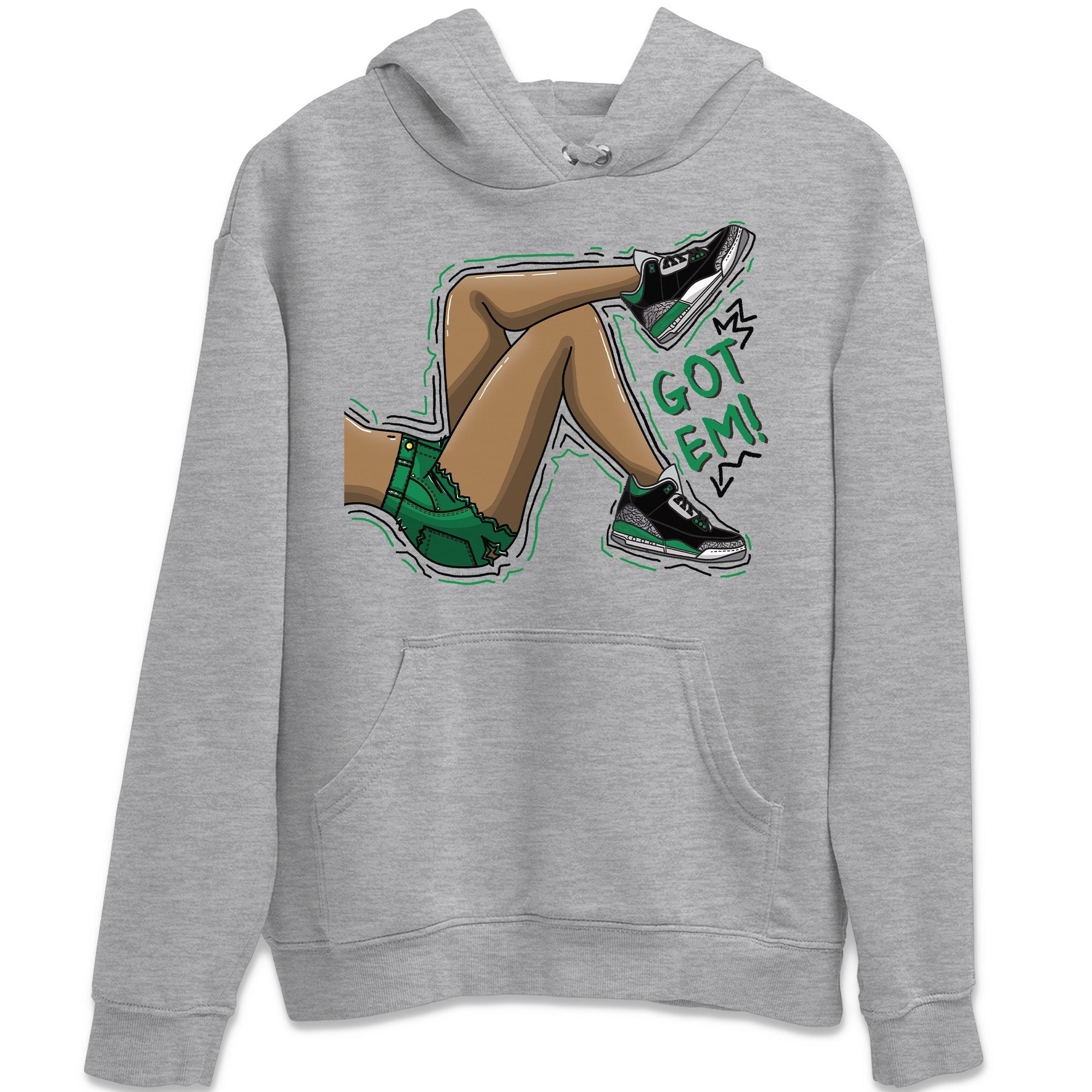 Got Em Legs Unisex Tops - Air Jordan 3 Pine Green