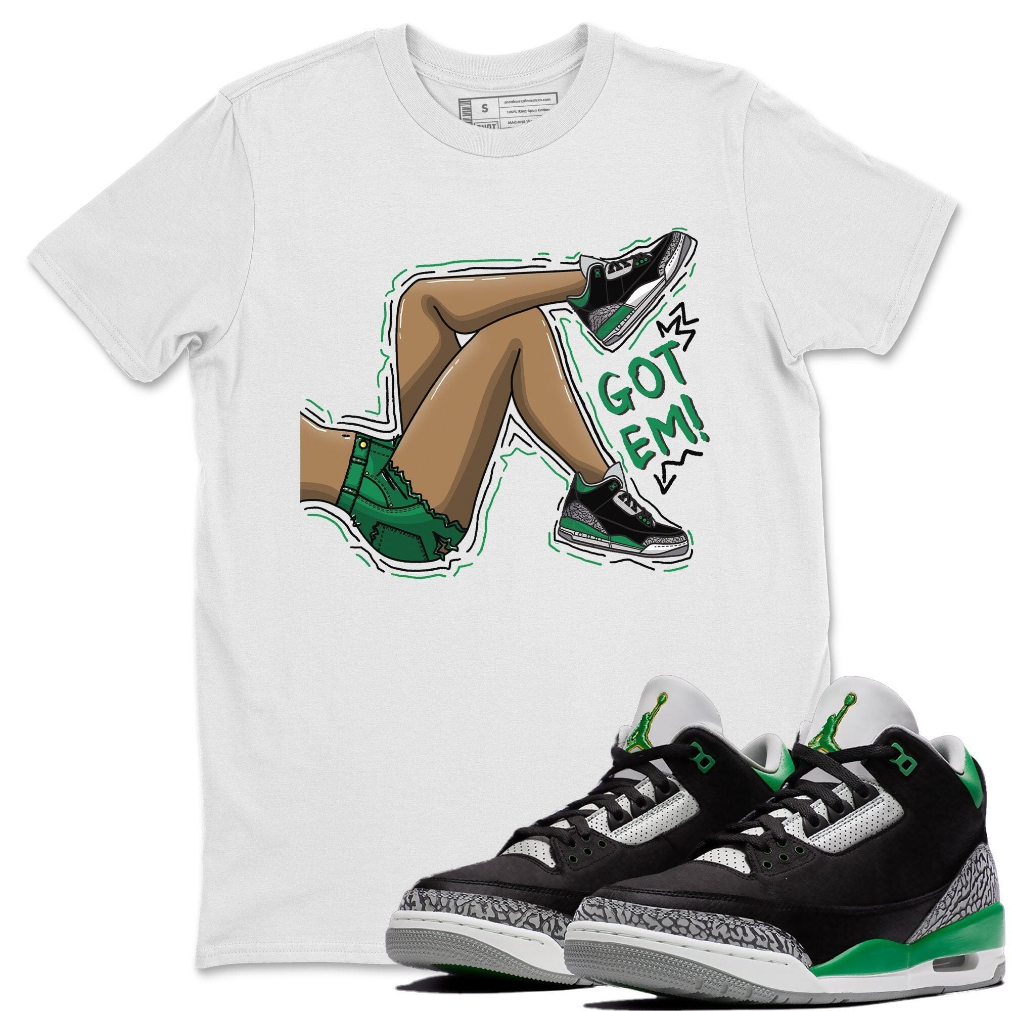 Got Em Legs Unisex Tops - Air Jordan 3 Pine Green