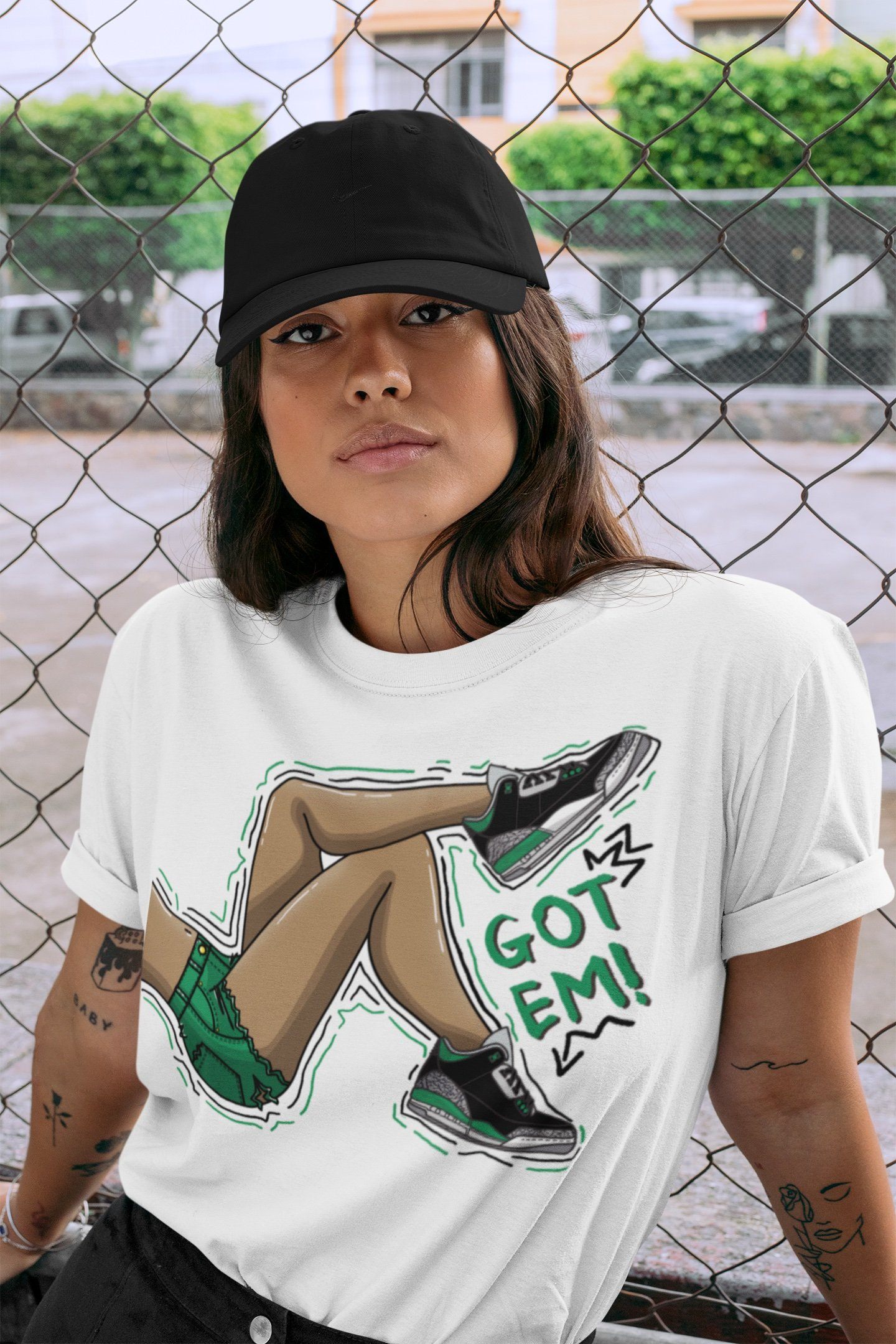 Got Em Legs Unisex Tops - Air Jordan 3 Pine Green