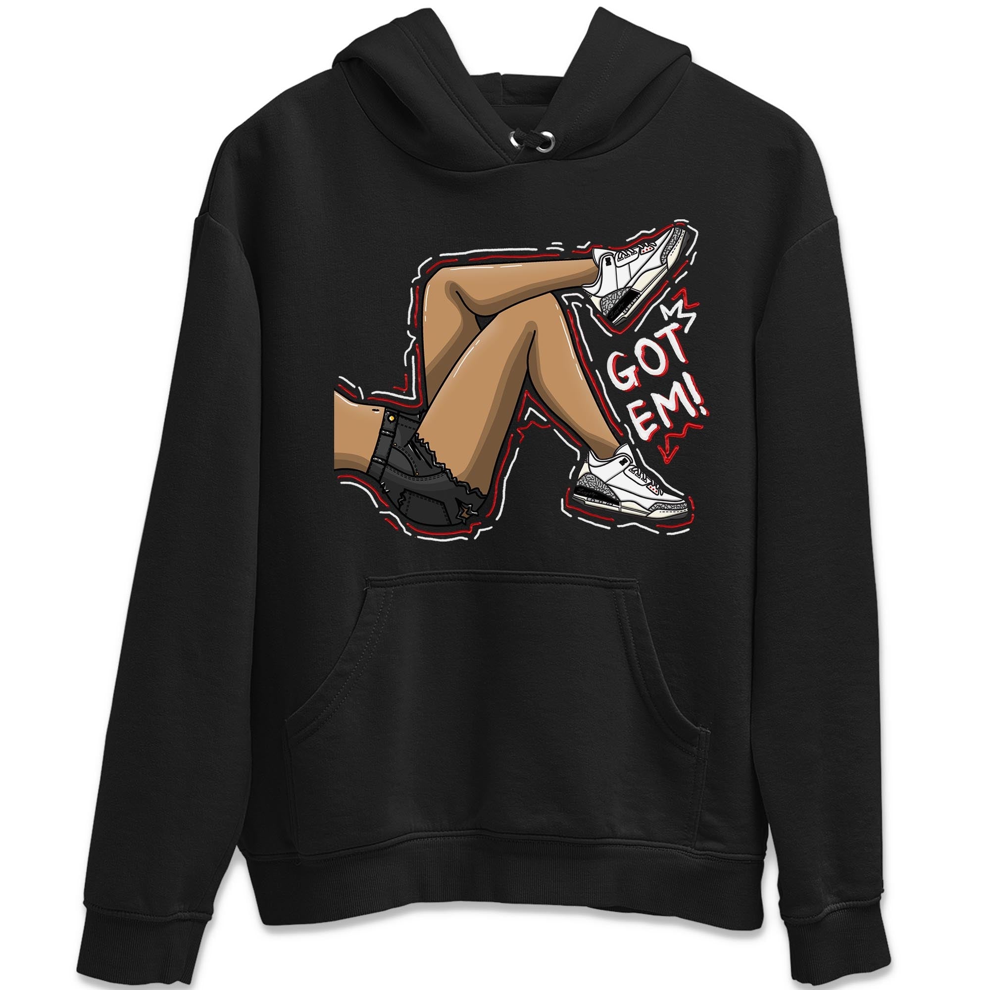 Got Em Legs Unisex Tops - Air Jordan 3 White Cement