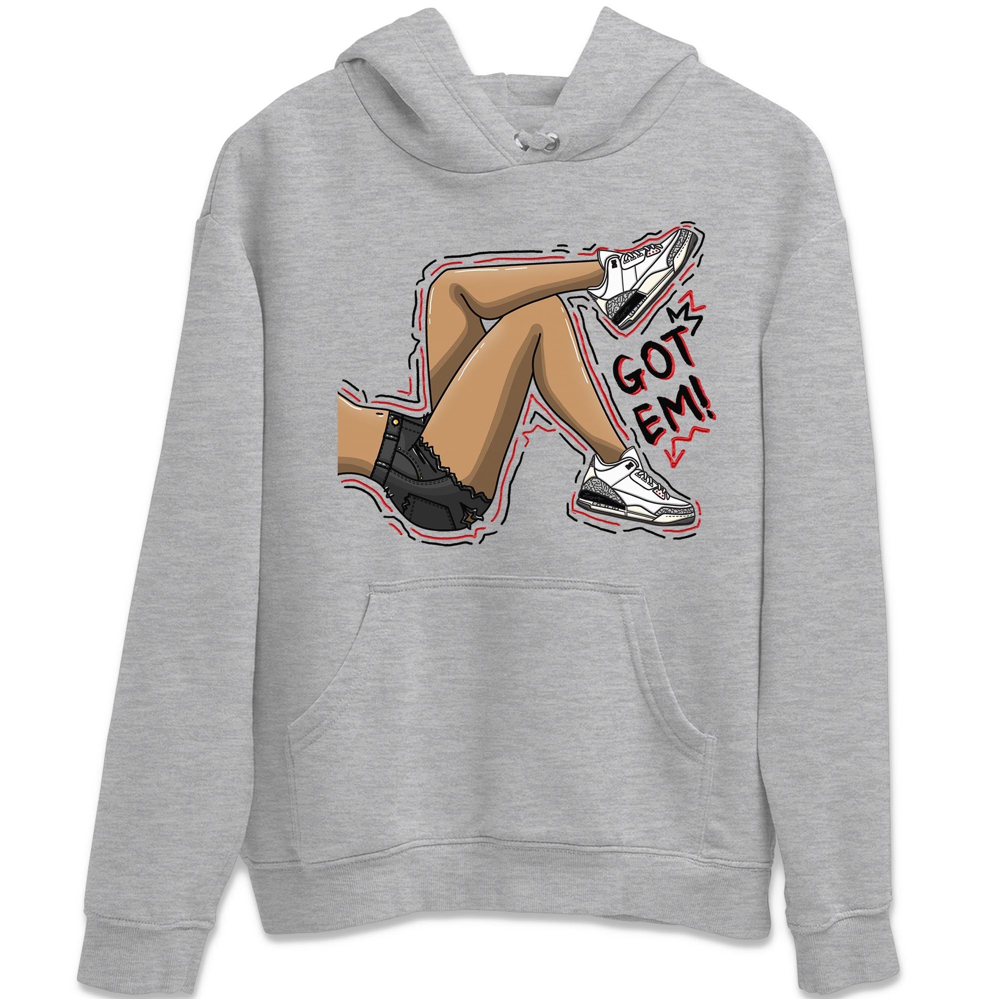Got Em Legs Unisex Tops - Air Jordan 3 White Cement
