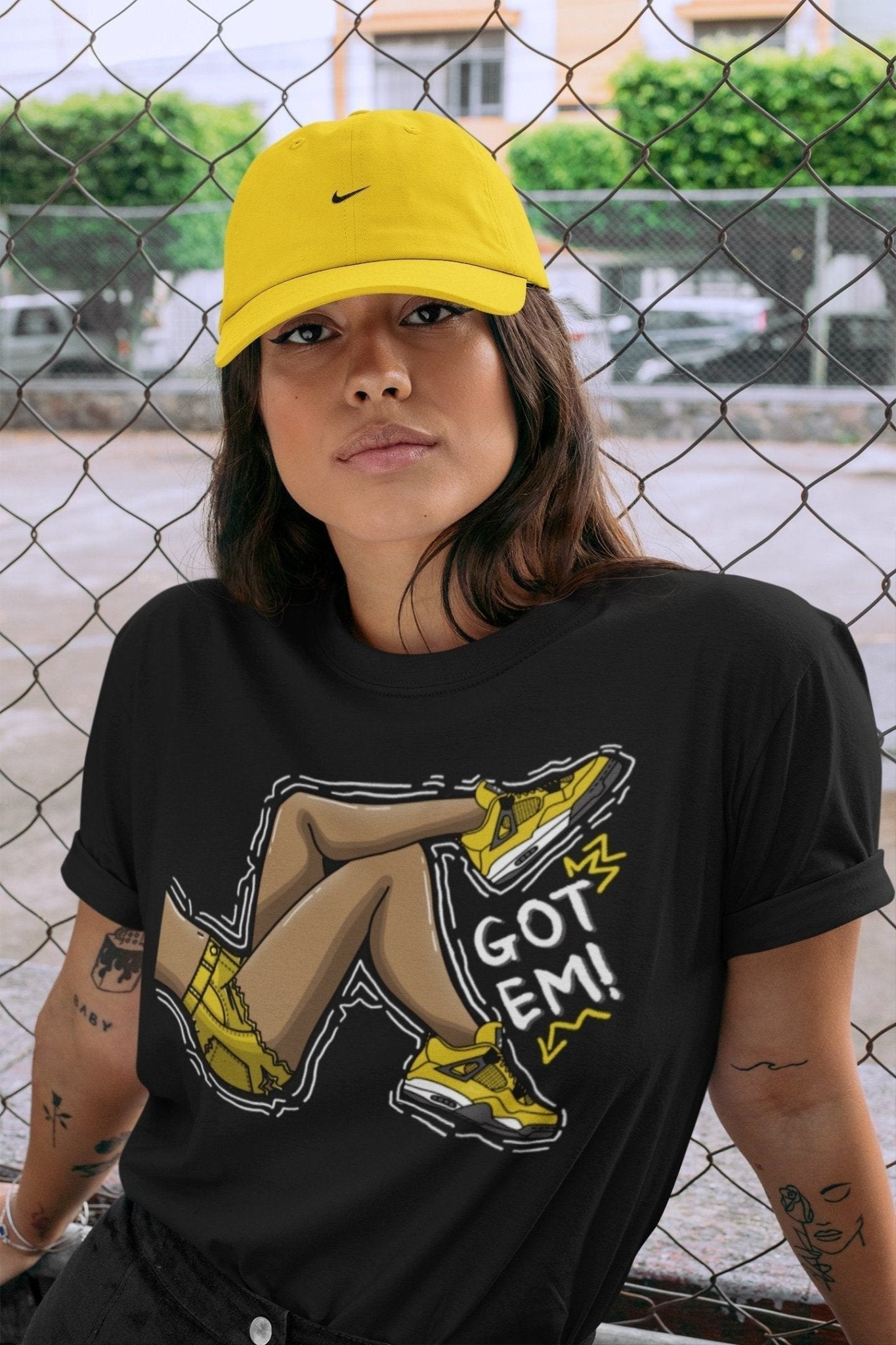 Got Em Legs Unisex Tops - Air Jordan 4 Lightning