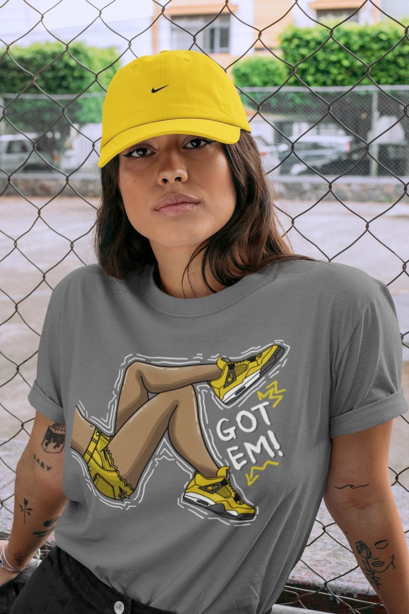 Got Em Legs Unisex Tops - Air Jordan 4 Lightning