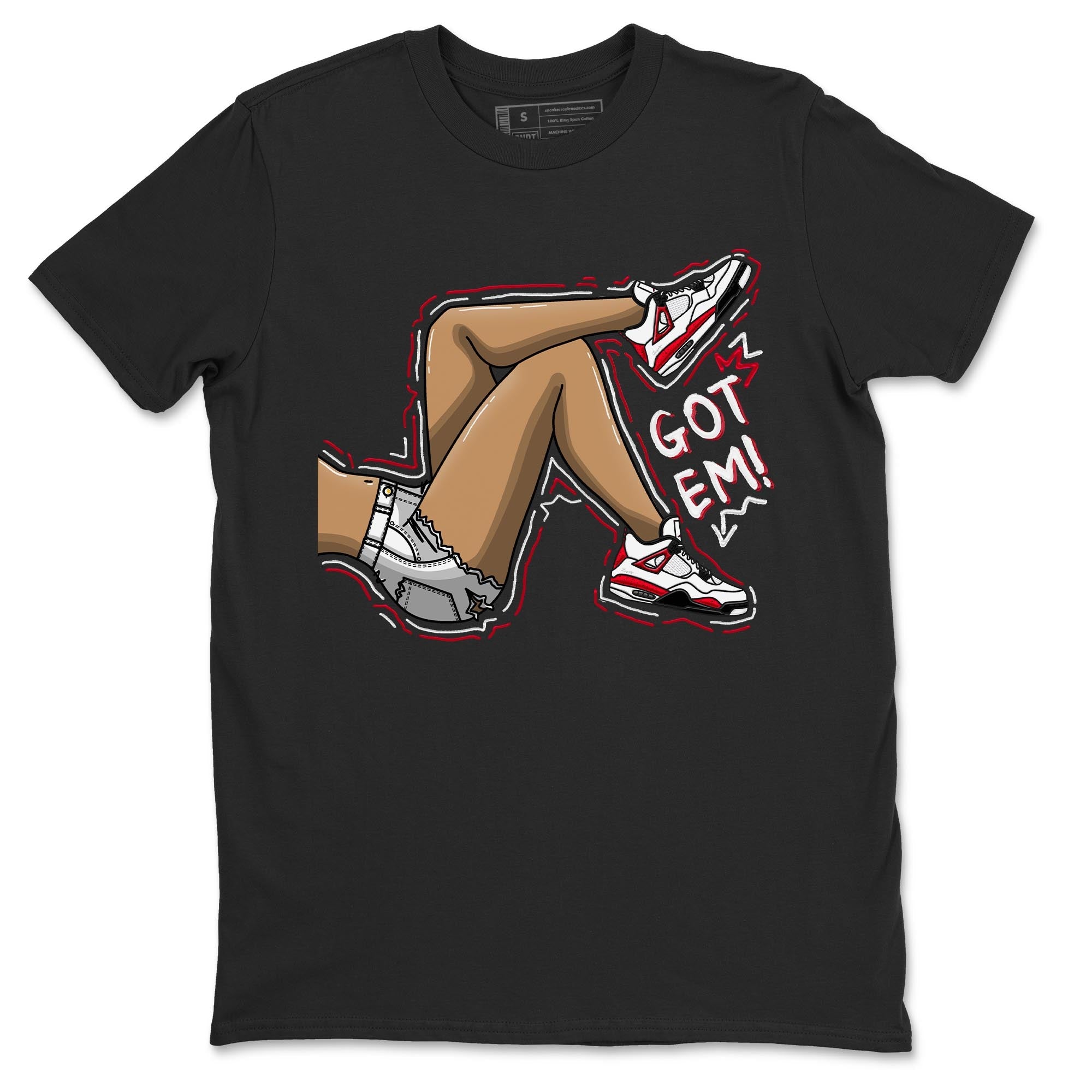 Got Em Legs snkmatch Tee - Air Jordan 4 Red Cement