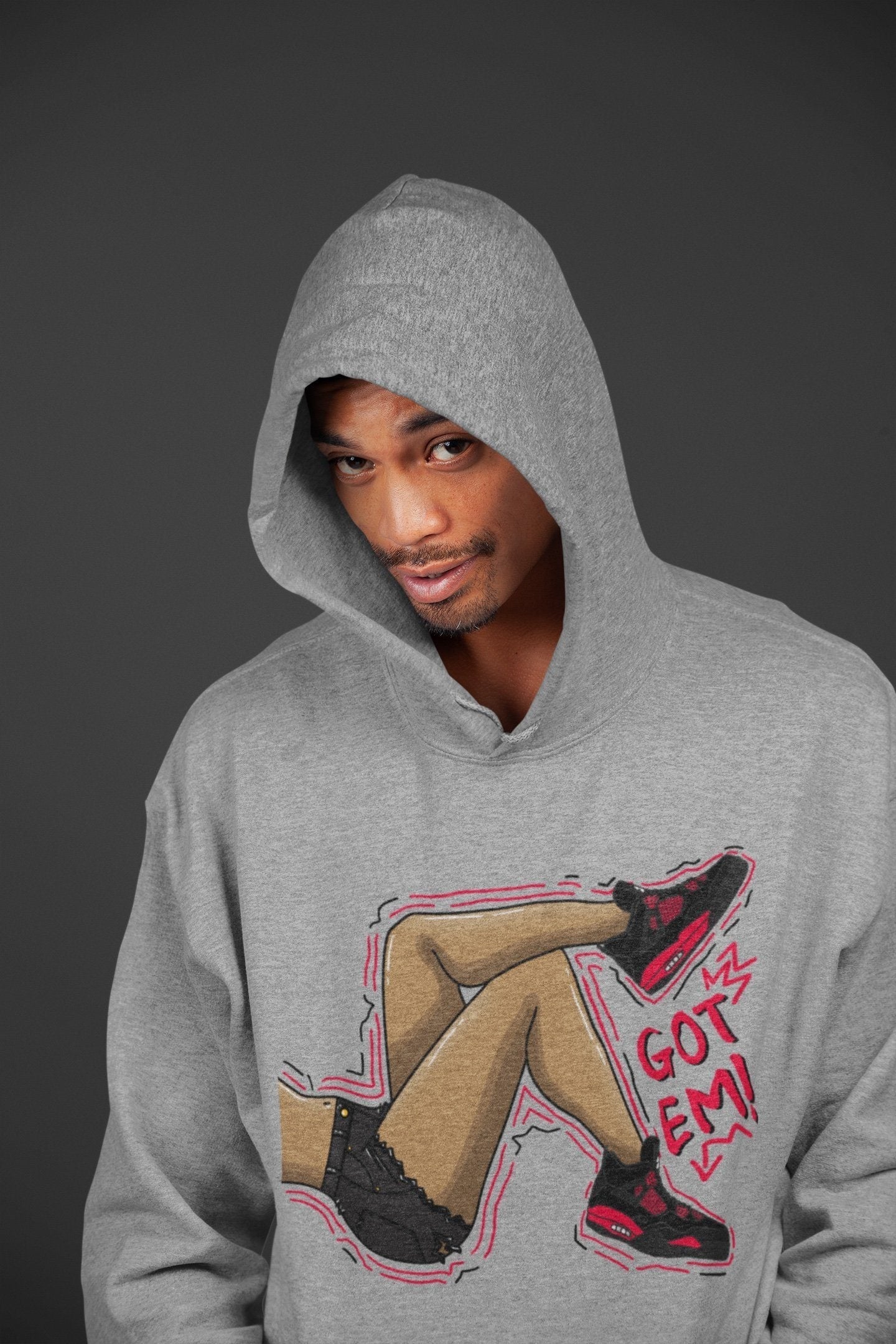 Got Em Legs Unisex Tops - Air Jordan 4 Red Thunder