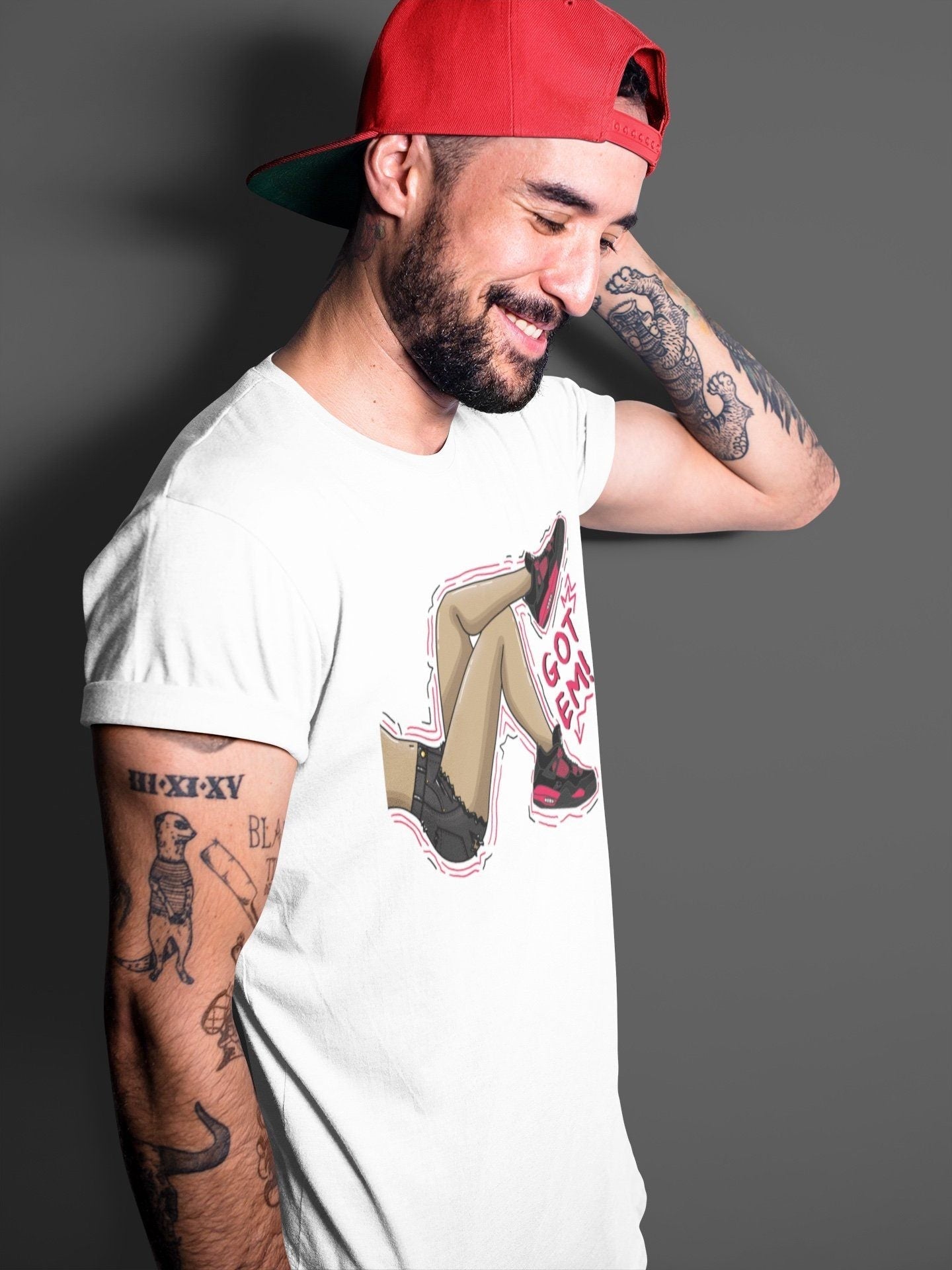 Got Em Legs Unisex Tops - Air Jordan 4 Red Thunder