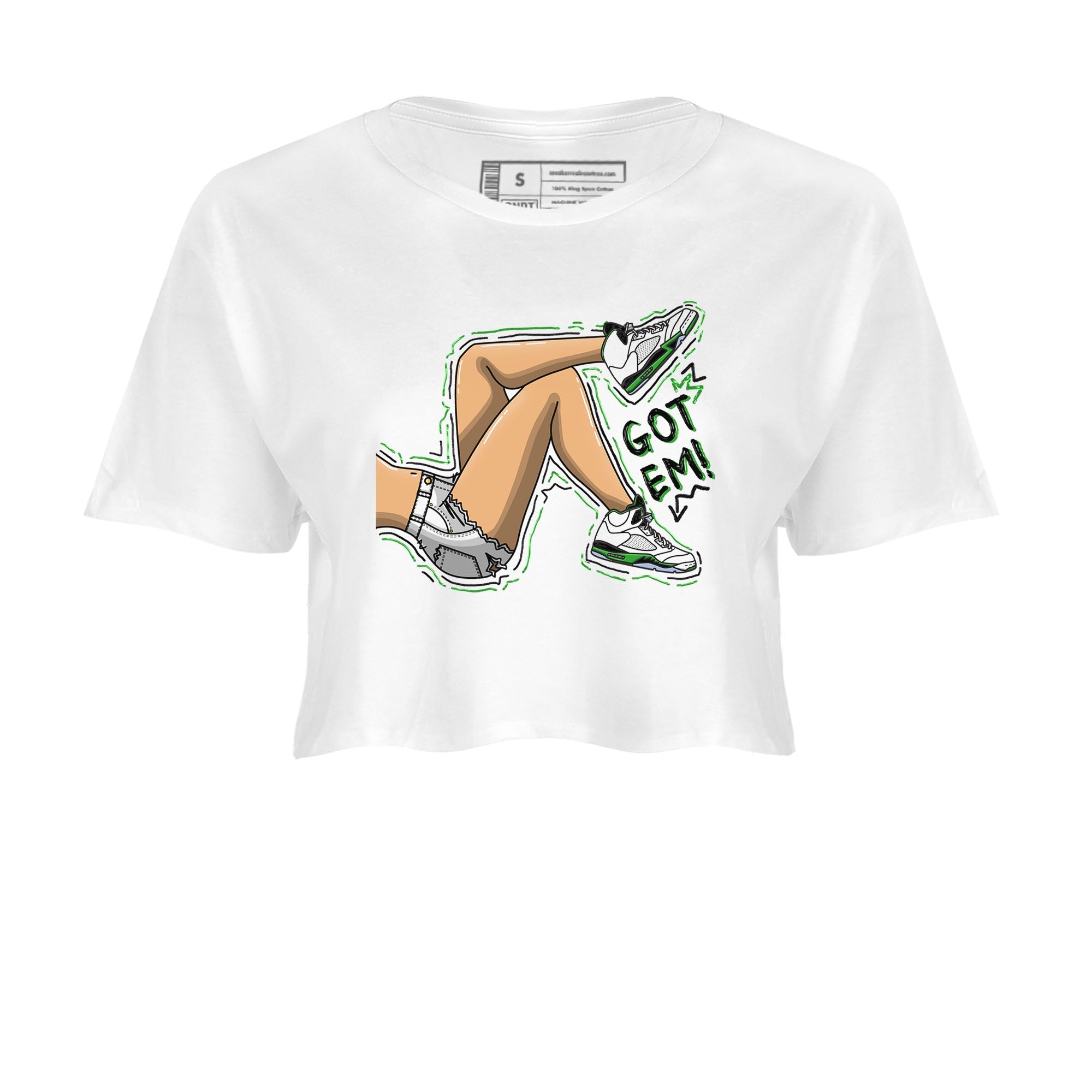 Got Em Legs snkmatch Women's Top - Air Jordan 5 Lucky Green