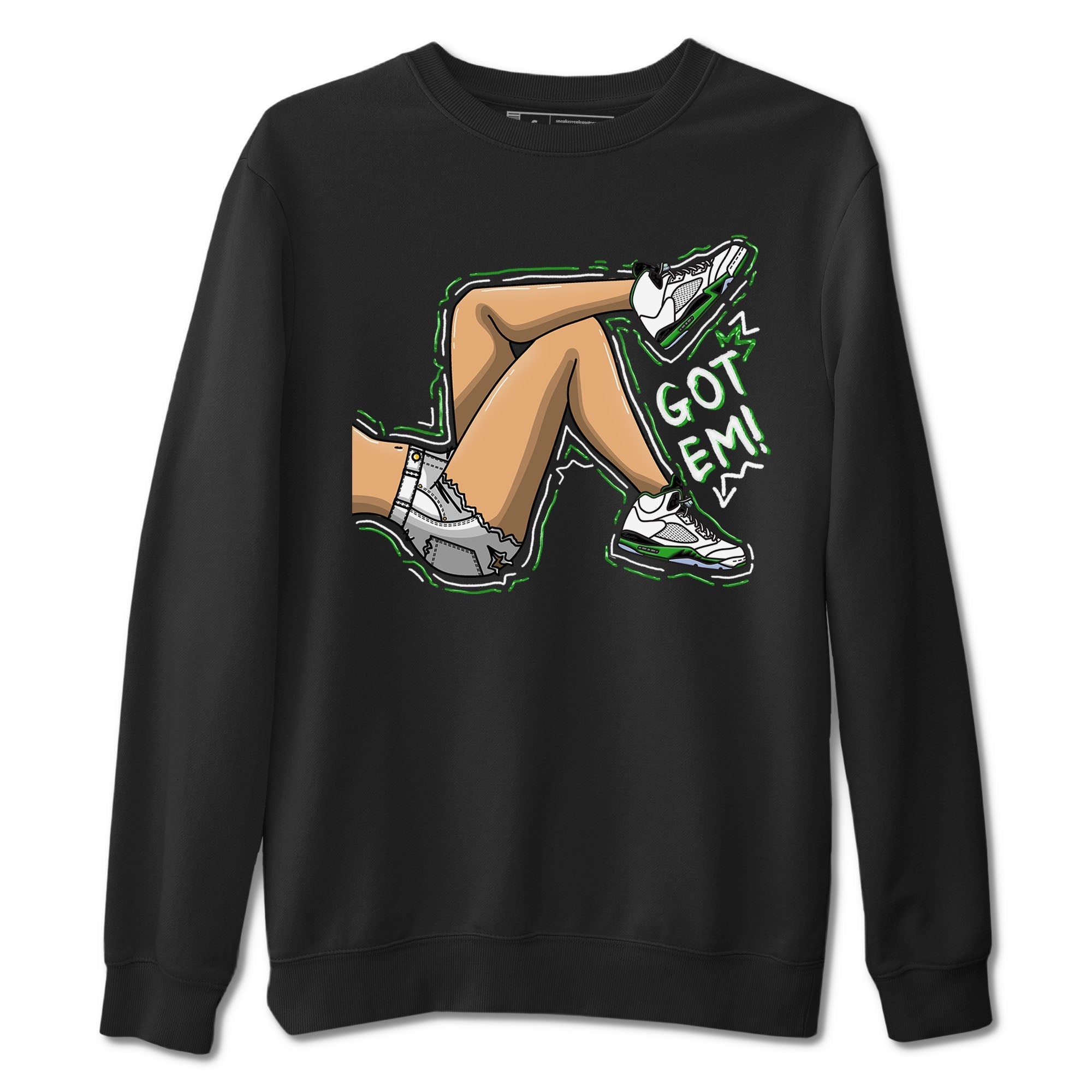 Got Em Legs snkmatch Tees - Air Jordan 5 Lucky Green