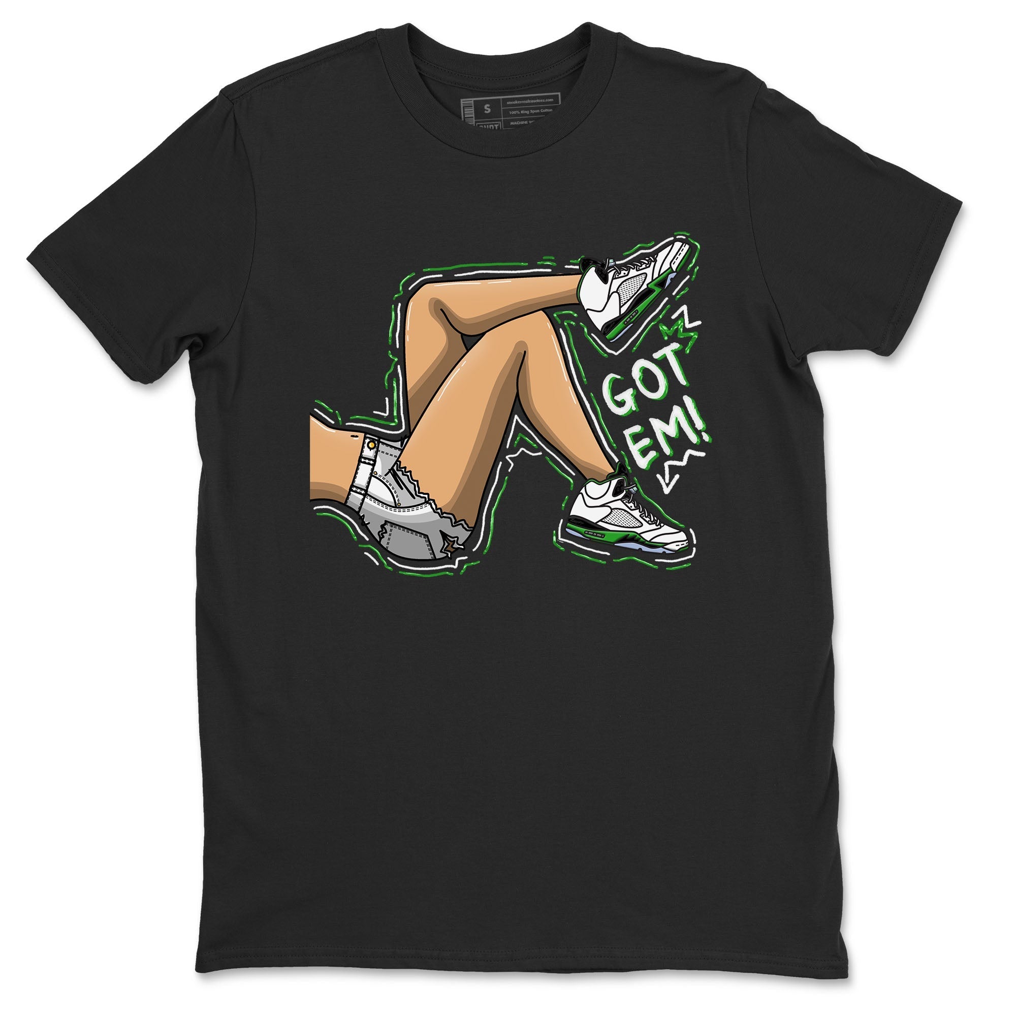 Got Em Legs snkmatch Tees - Air Jordan 5 Lucky Green