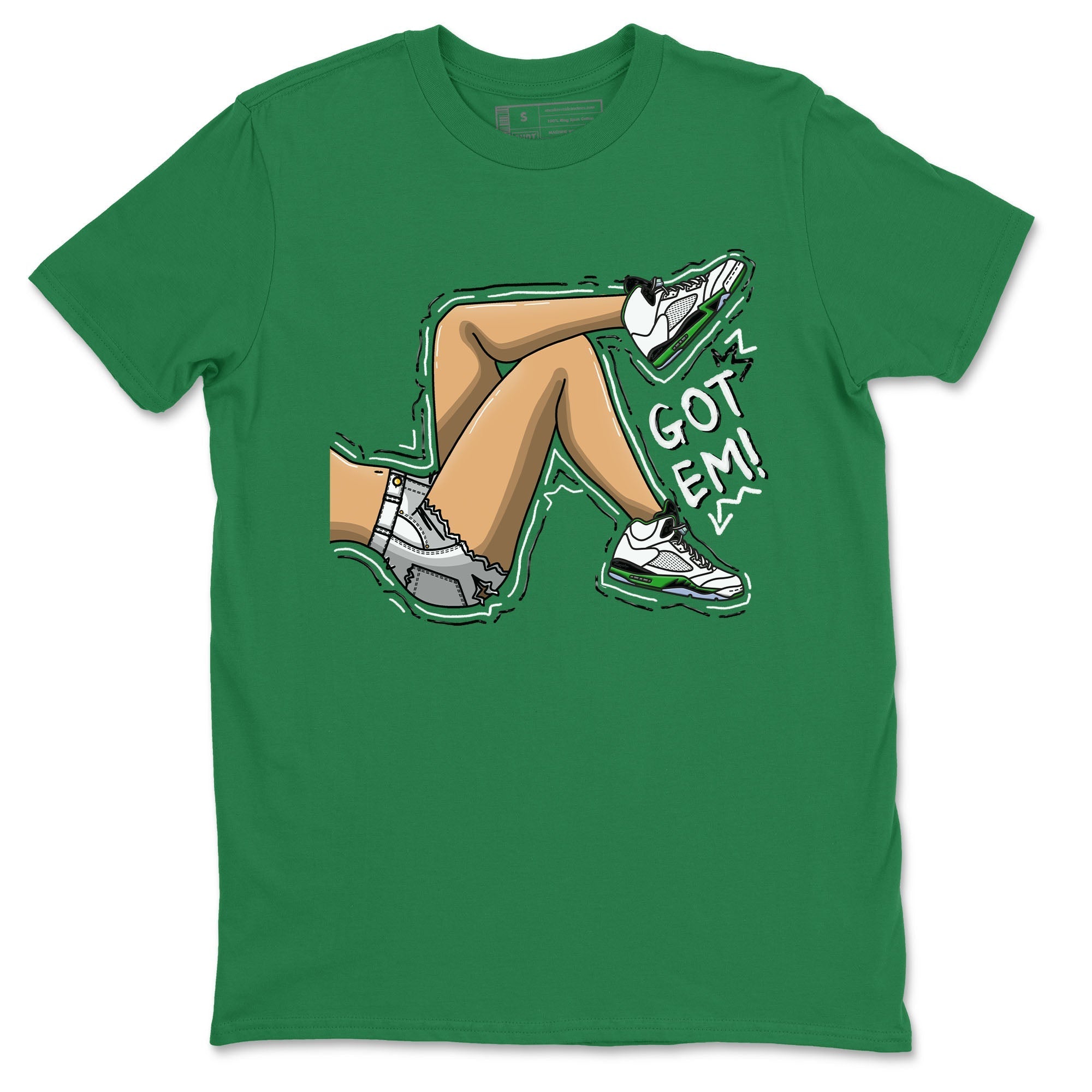 Got Em Legs snkmatch Tees - Air Jordan 5 Lucky Green