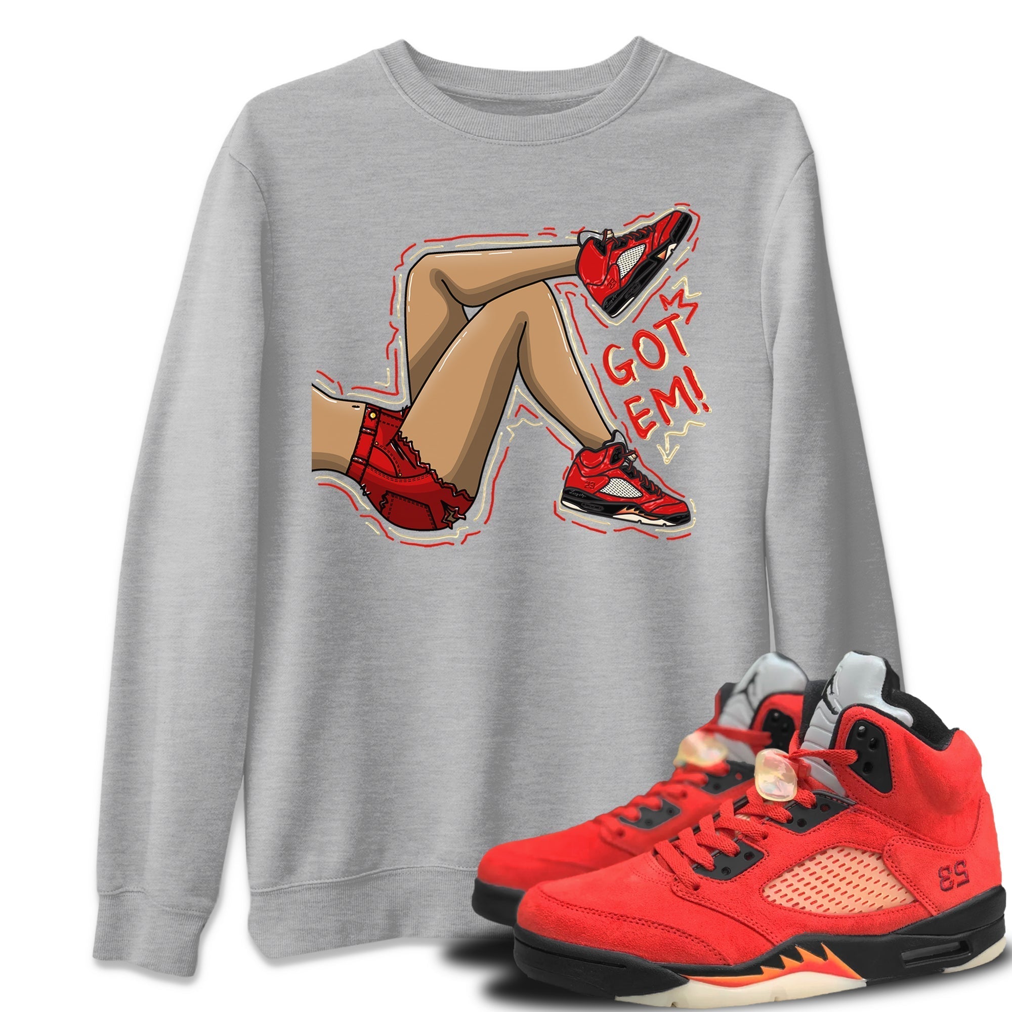 Got Em Legs Unisex Tops - Air Jordan 5 Mars For Her