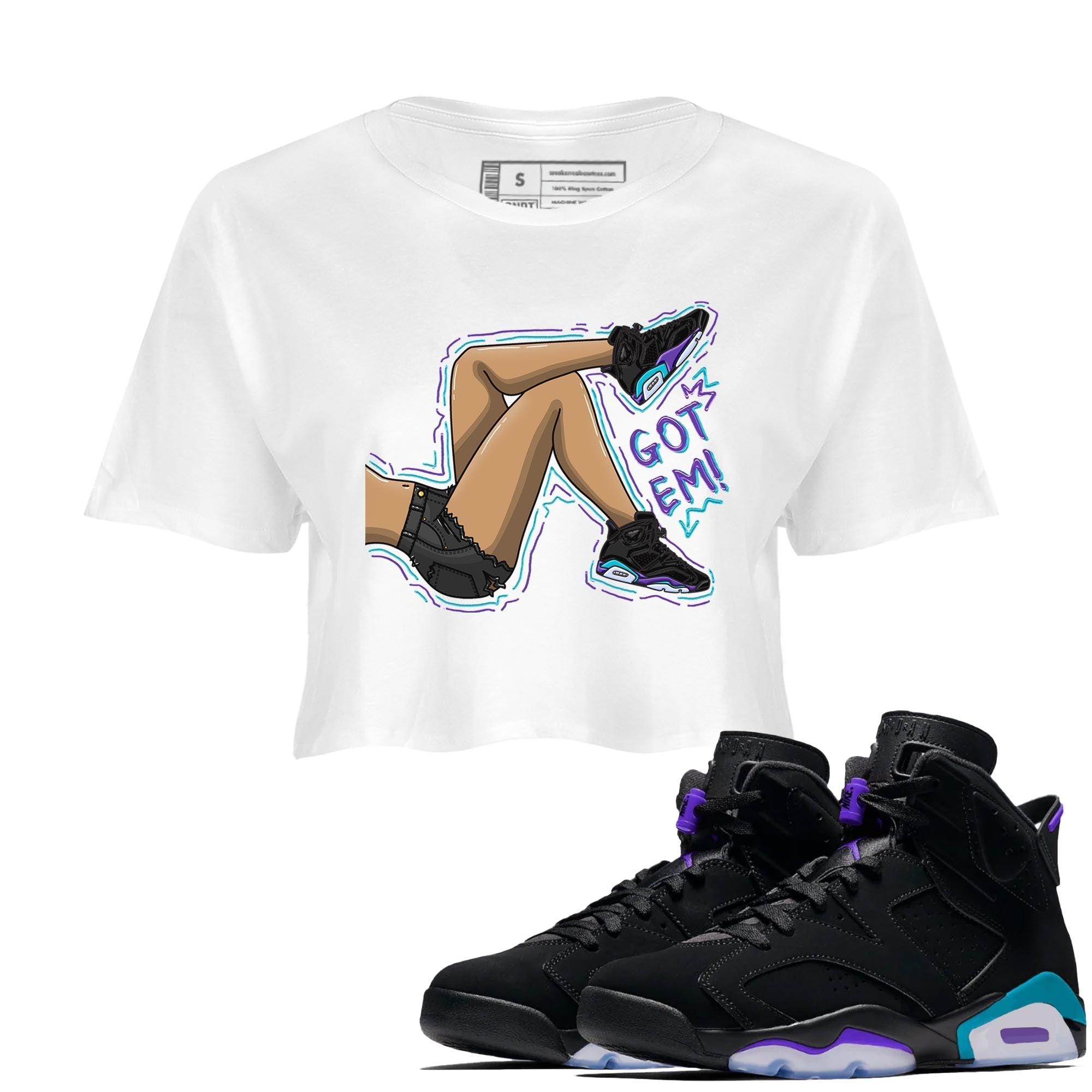 Got Em Legs snkmatch Women's Top - Air Jordan 6 Aqua