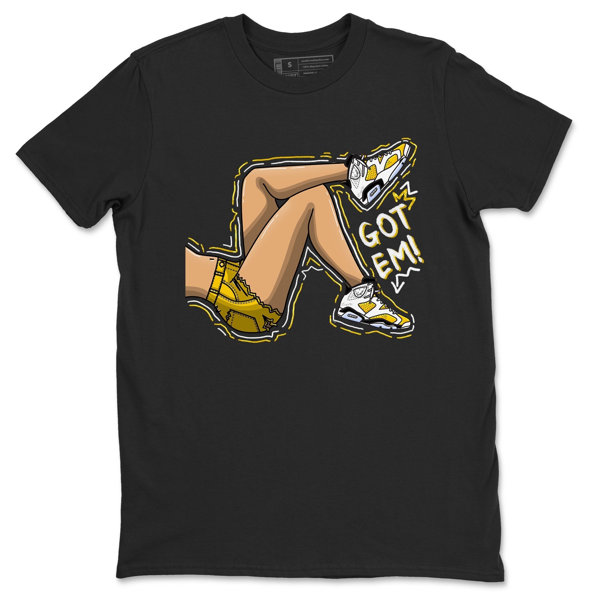 Got Em Legs snkmatch Tees - Air Jordan 6 Yellow Ochre
