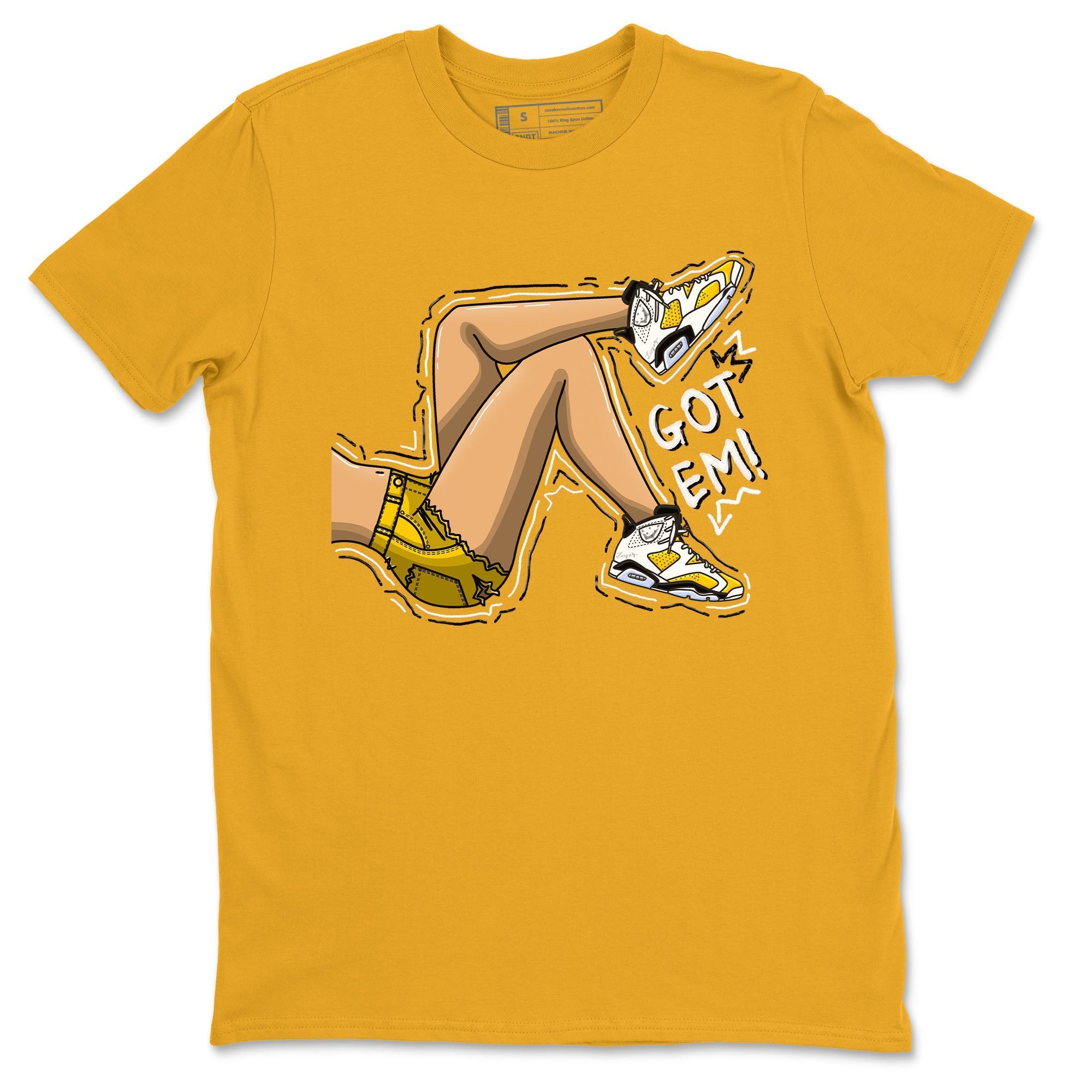 Got Em Legs snkmatch Tees - Air Jordan 6 Yellow Ochre