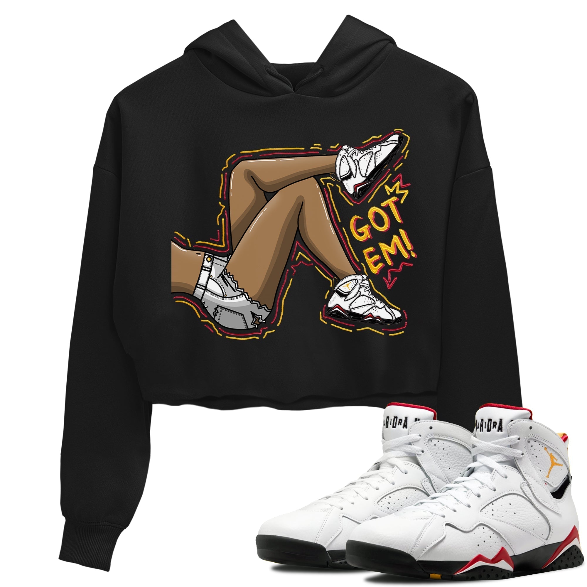 Got Em Legs Women's Tops - Air Jordan 7 Cardinal