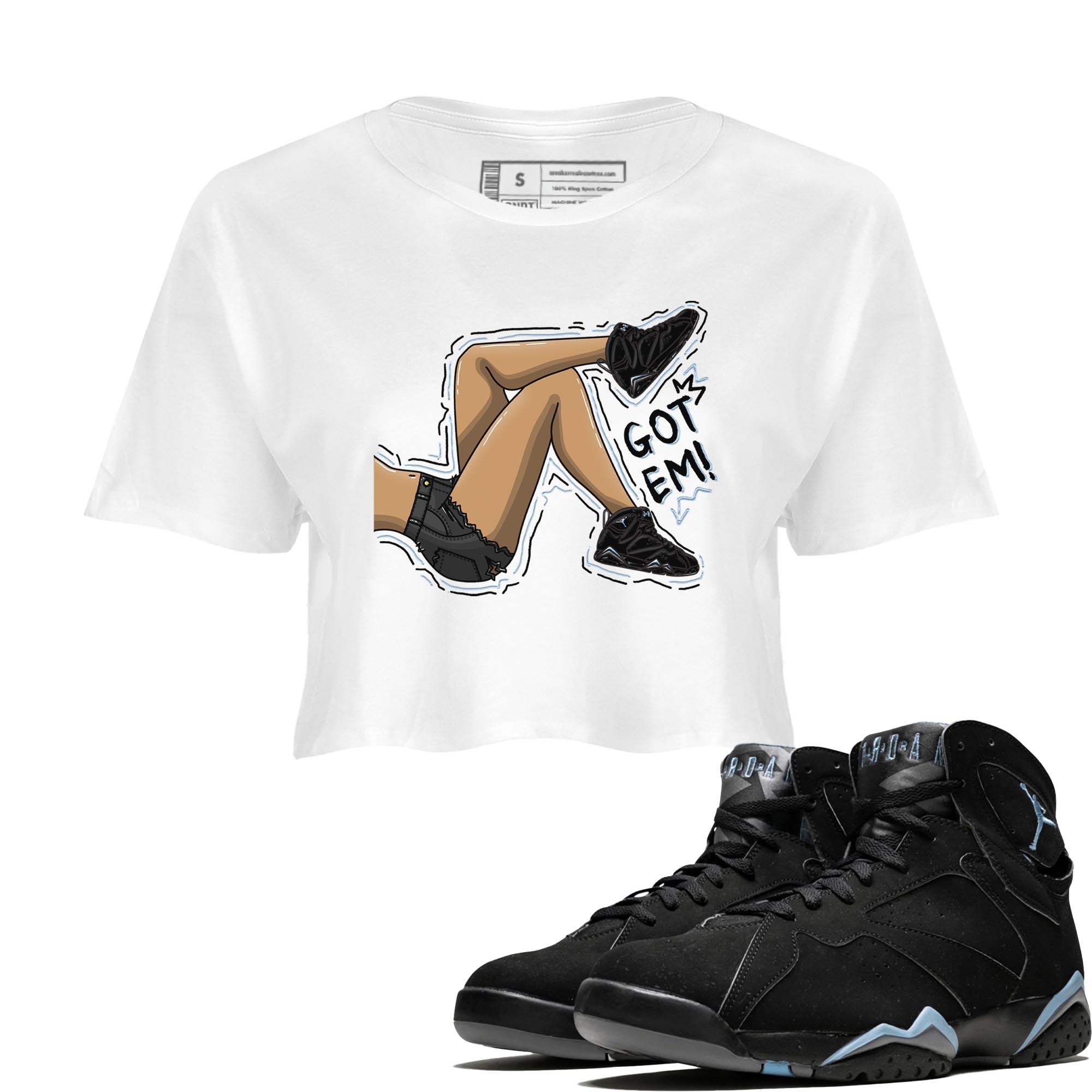 Got Em Legs snkmatch Women's Top - Air Jordan 7 Chambray