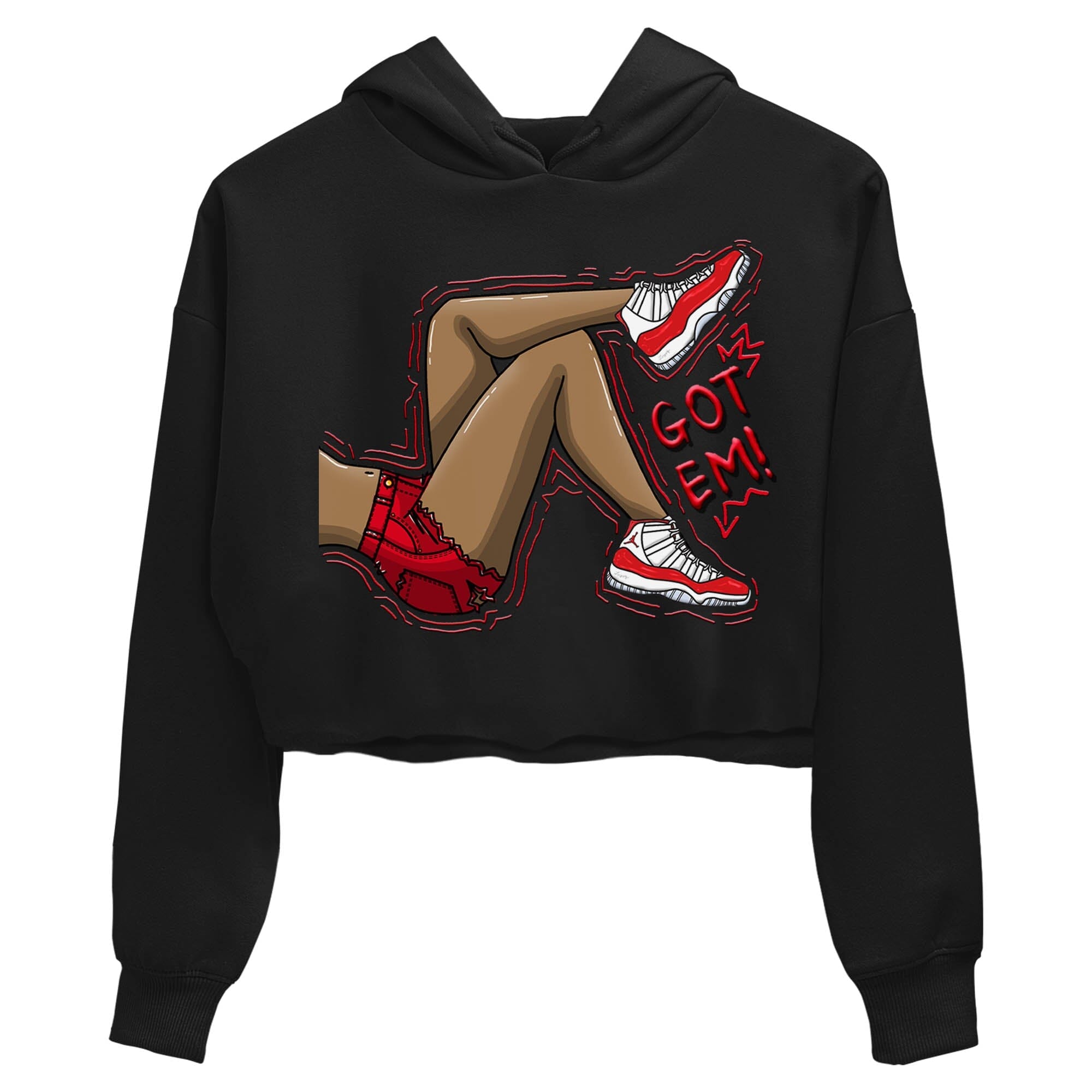 Got Em Legs Women's Tops - Air Jordan 11 Cherry
