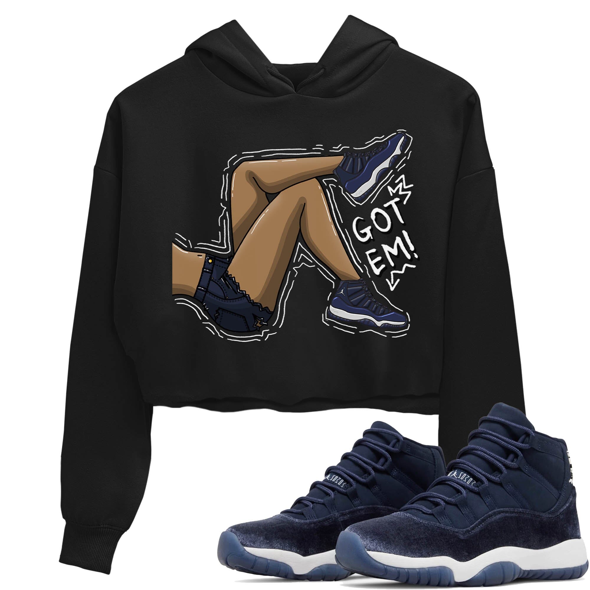 Got Em Legs Women's Tops - Air Jordan 11 Midnight Navy