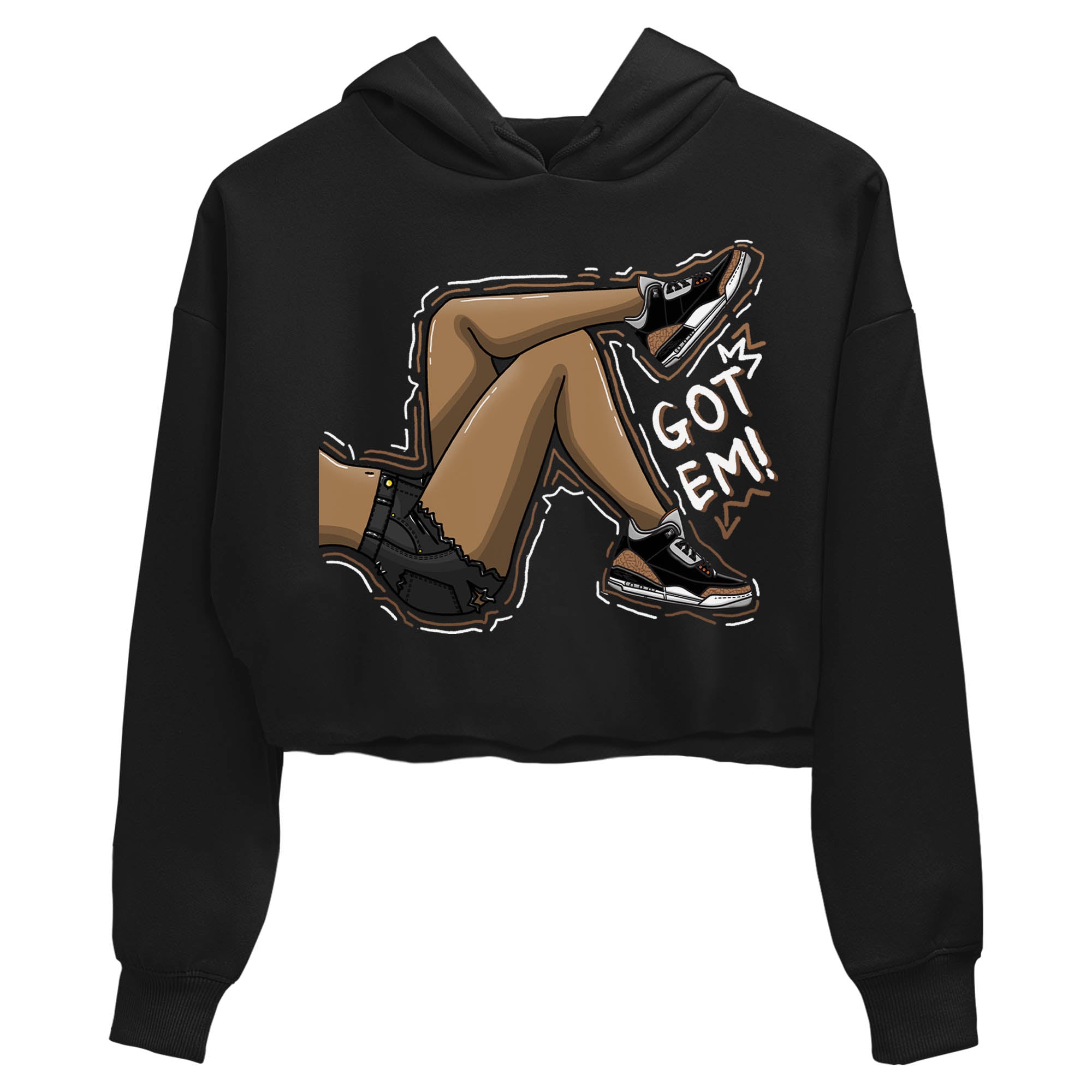 Got Em Legs Women's Tops - Air Jordan 3 Desert Elephant