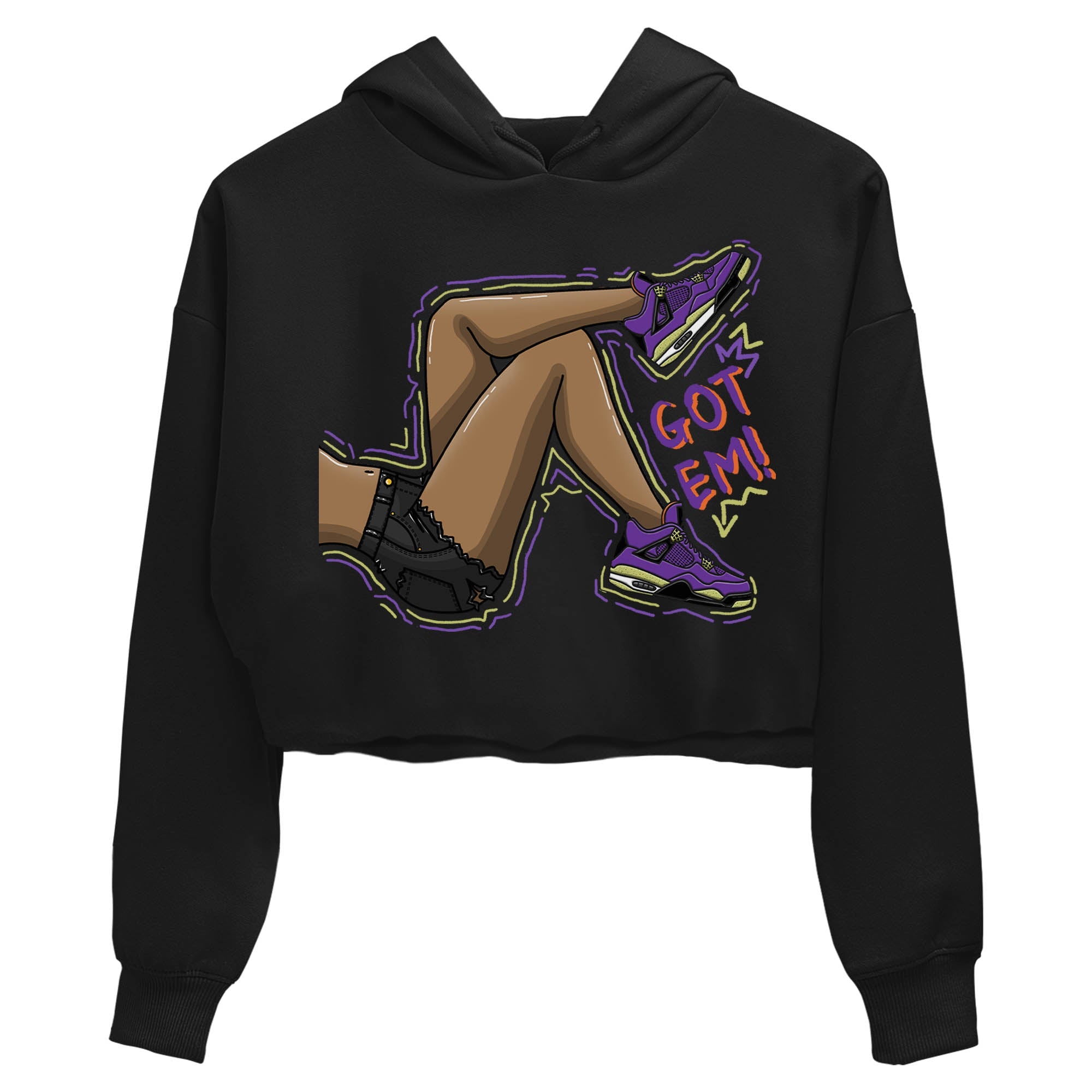 Got Em Legs Women's Tops - Air Jordan 4 Canyon Purple