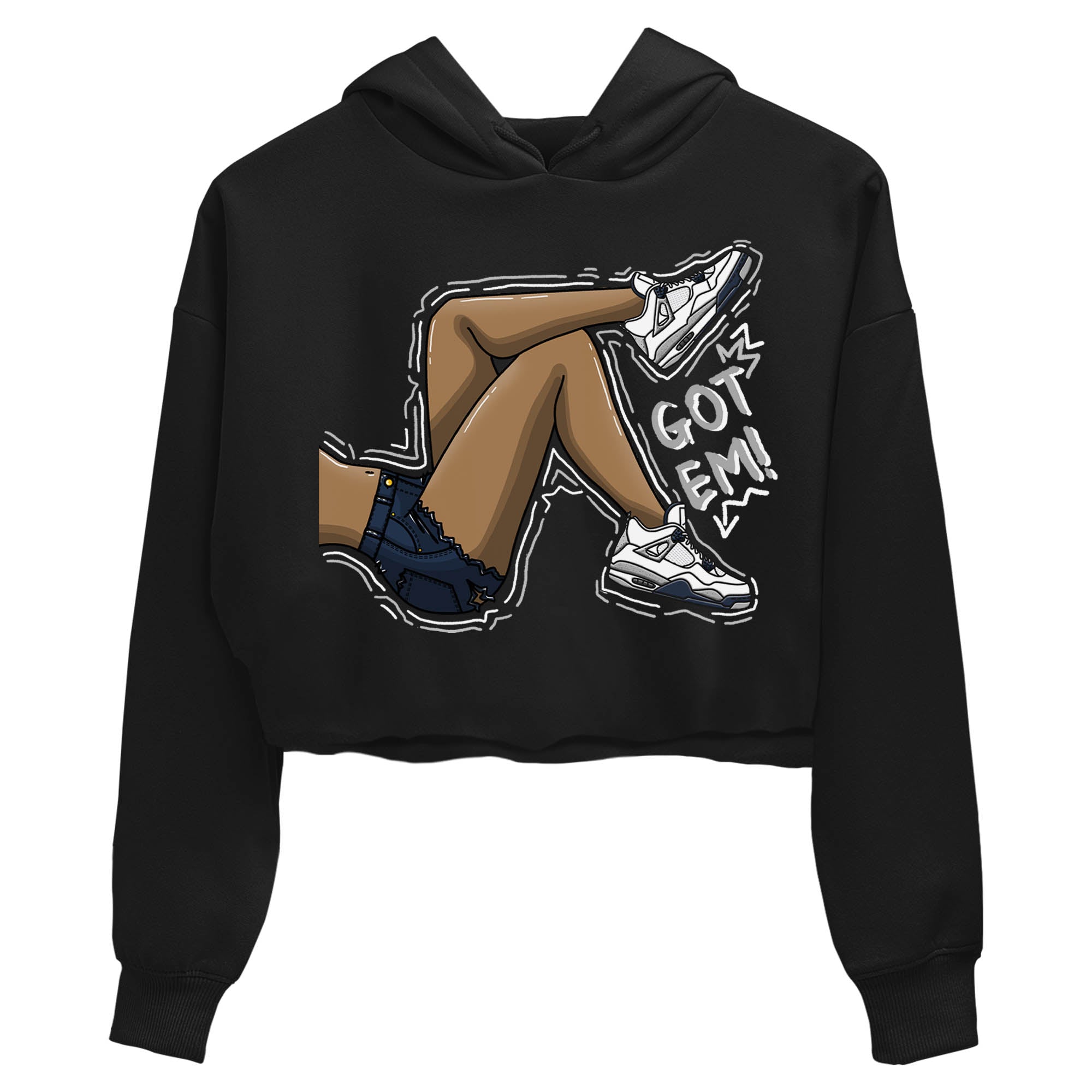 Got Em Legs Women's Tops - Air Jordan 4 Midnight Navy