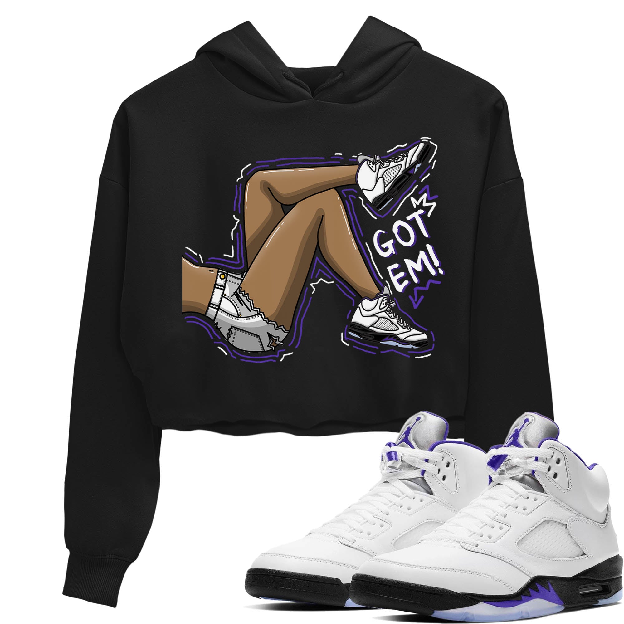 Got Em Legs Women's Tops - Air Jordan 5 Concord